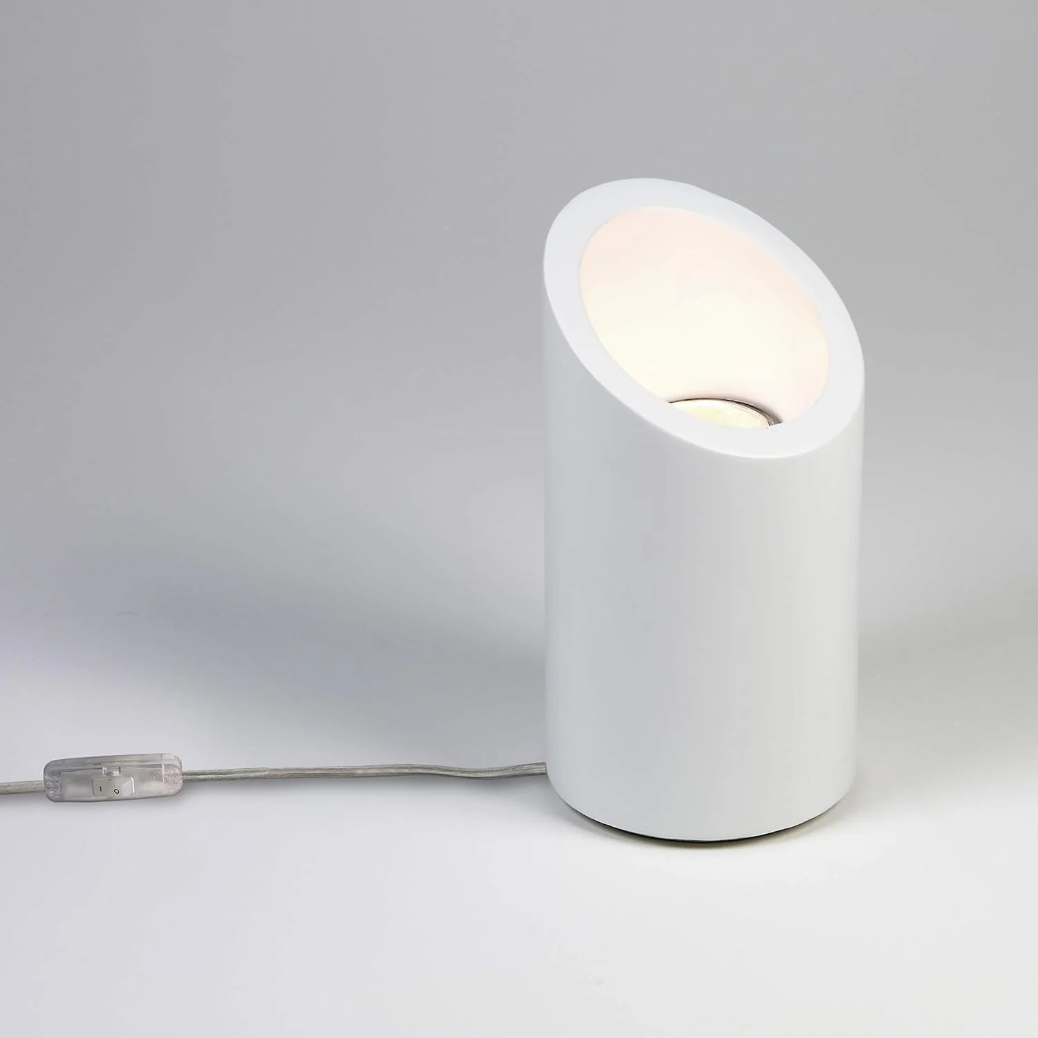 آباژور رو به بالا مدل آسترو 4523 Marasino مناسب میز/کف، گچ سفید، کوچک