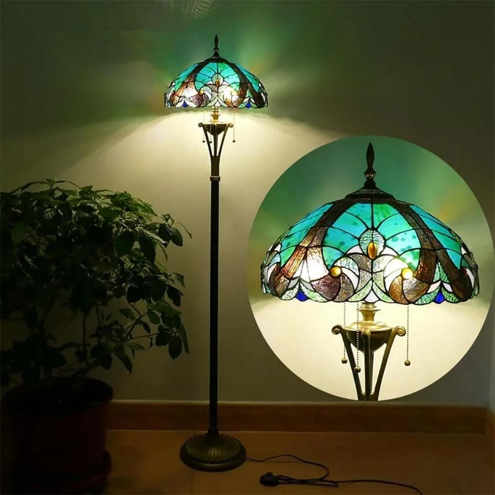 چراغ ایستاده LED طرح آمریکایی روستایی، چراغ اتاق نشیمن هنری لوکس اروپایی، چراغ اتاق خواب، چراغ ایستاده ویلایی هتلی با شیشه رنگی (مدل 10) چراغ ایستاده LED طرح آمریکایی روستایی، چراغ اتاق نشیمن هنری لوکس اروپایی، چراغ اتاق خواب، چراغ ایستاده ویلایی هتلی با شیشه رنگی (مدل 10)