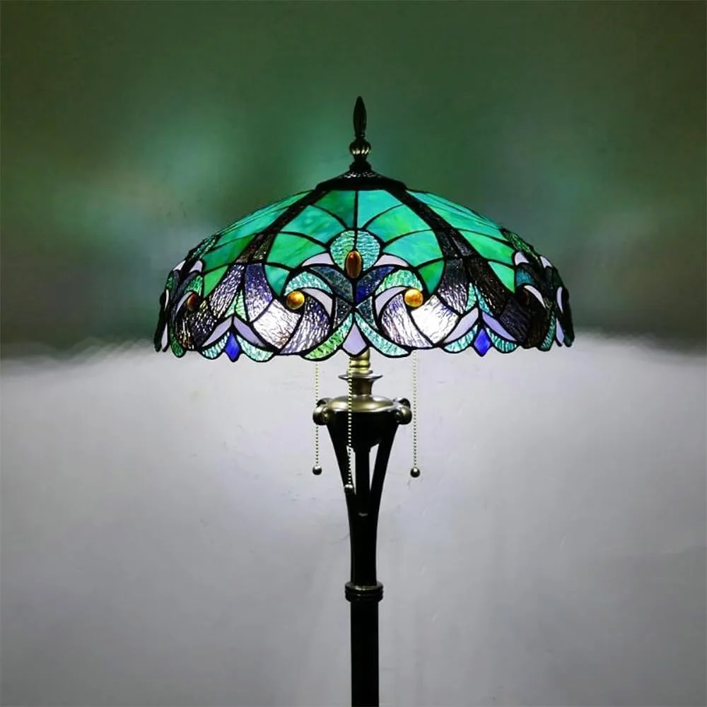 چراغ ایستاده LED طرح آمریکایی روستایی، چراغ اتاق نشیمن هنری لوکس اروپایی، چراغ اتاق خواب، چراغ ایستاده ویلایی هتلی با شیشه رنگی (مدل 10) چراغ ایستاده LED طرح آمریکایی روستایی، چراغ اتاق نشیمن هنری لوکس اروپایی، چراغ اتاق خواب، چراغ ایستاده ویلایی هتلی با شیشه رنگی (مدل 10)