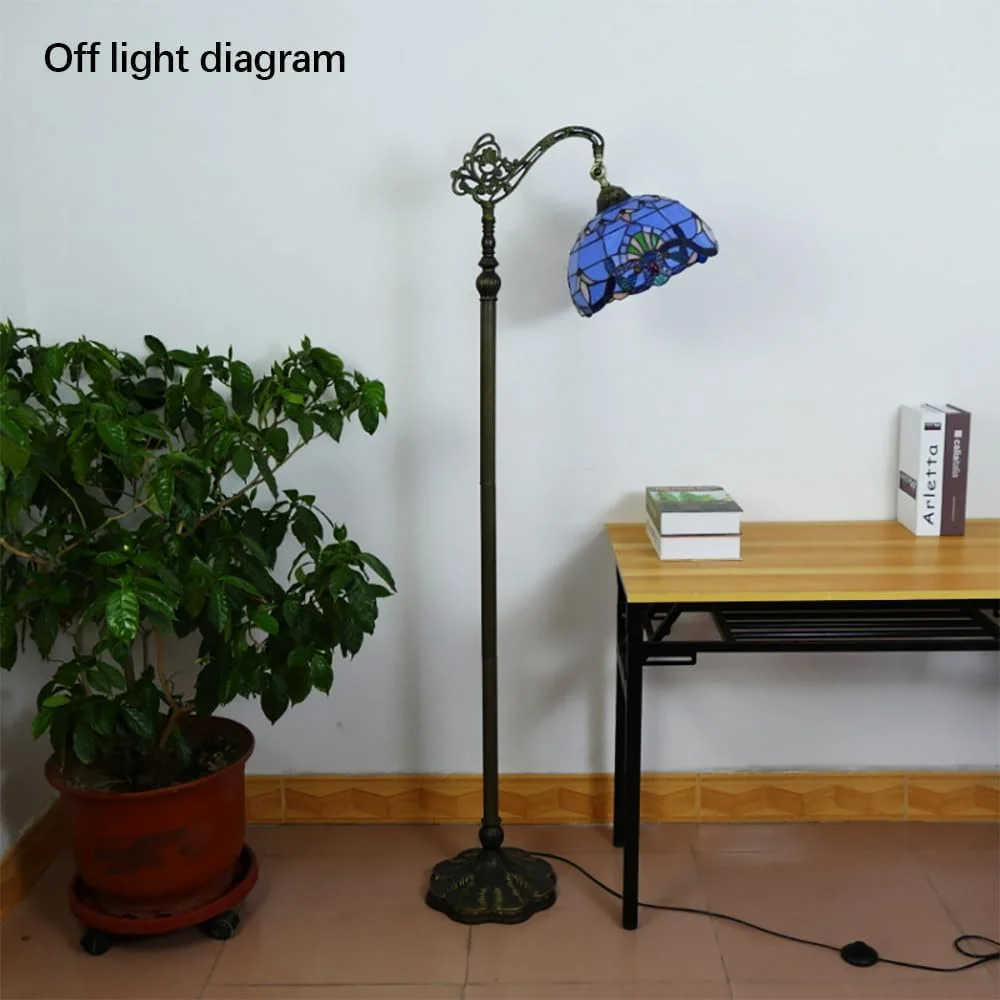 چراغ ایستاده LED رترو آمریکایی، لوکس اروپایی، خلاقانه، مناسب اتاق نشیمن، اتاق خواب، مطالعه، ویلا، هتل، چراغ مطالعه شیشه ای رنگی (مدل 8) چراغ ایستاده LED رترو آمریکایی، لوکس اروپایی، خلاقانه، مناسب اتاق نشیمن، اتاق خواب، مطالعه، ویلا، هتل، چراغ مطالعه شیشه ای رنگی (مدل 8)