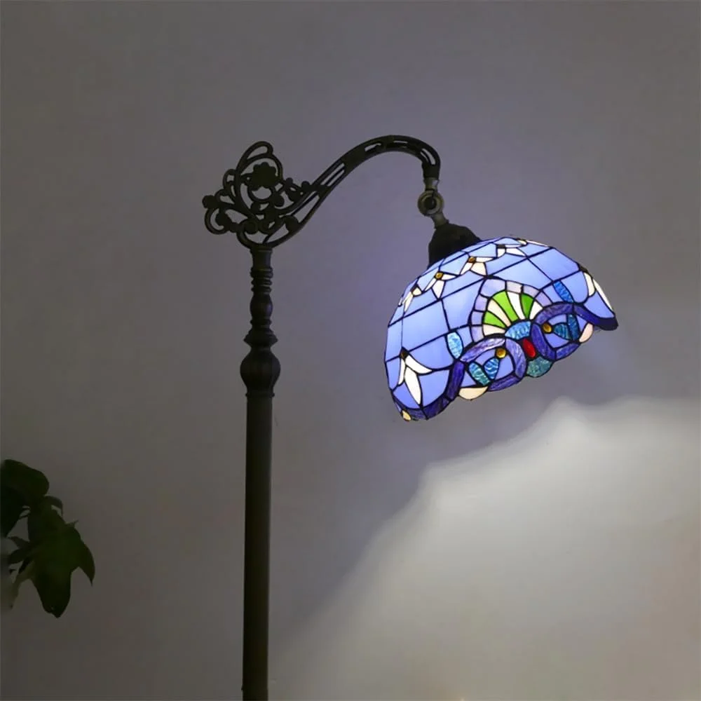 چراغ ایستاده LED رترو آمریکایی، لوکس اروپایی، خلاقانه، مناسب اتاق نشیمن، اتاق خواب، مطالعه، ویلا، هتل، چراغ مطالعه شیشه ای رنگی (مدل 8) چراغ ایستاده LED رترو آمریکایی، لوکس اروپایی، خلاقانه، مناسب اتاق نشیمن، اتاق خواب، مطالعه، ویلا، هتل، چراغ مطالعه شیشه ای رنگی (مدل 8)