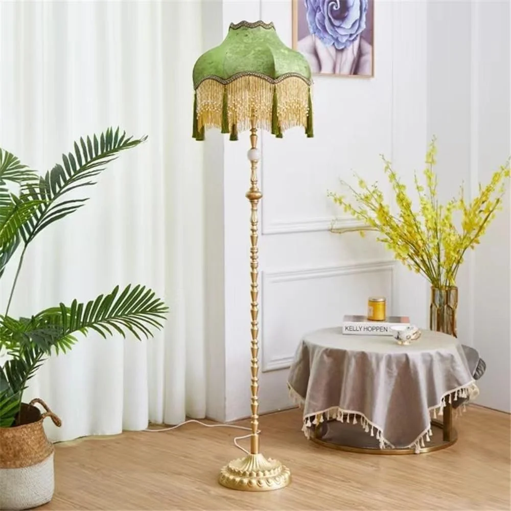 چراغ ایستاده لوکس فرانسوی منگوله دار، چراغ LED خلاقانه به سبک رترو آمریکایی مناسب اتاق نشیمن، اتاق خواب، مطالعه، ویلا، هتل به سبک اروپایی (مدل 6) چراغ ایستاده لوکس فرانسوی منگوله دار، چراغ LED خلاقانه به سبک رترو آمریکایی مناسب اتاق نشیمن، اتاق خواب، مطالعه، ویلا، هتل به سبک اروپایی (مدل 6)