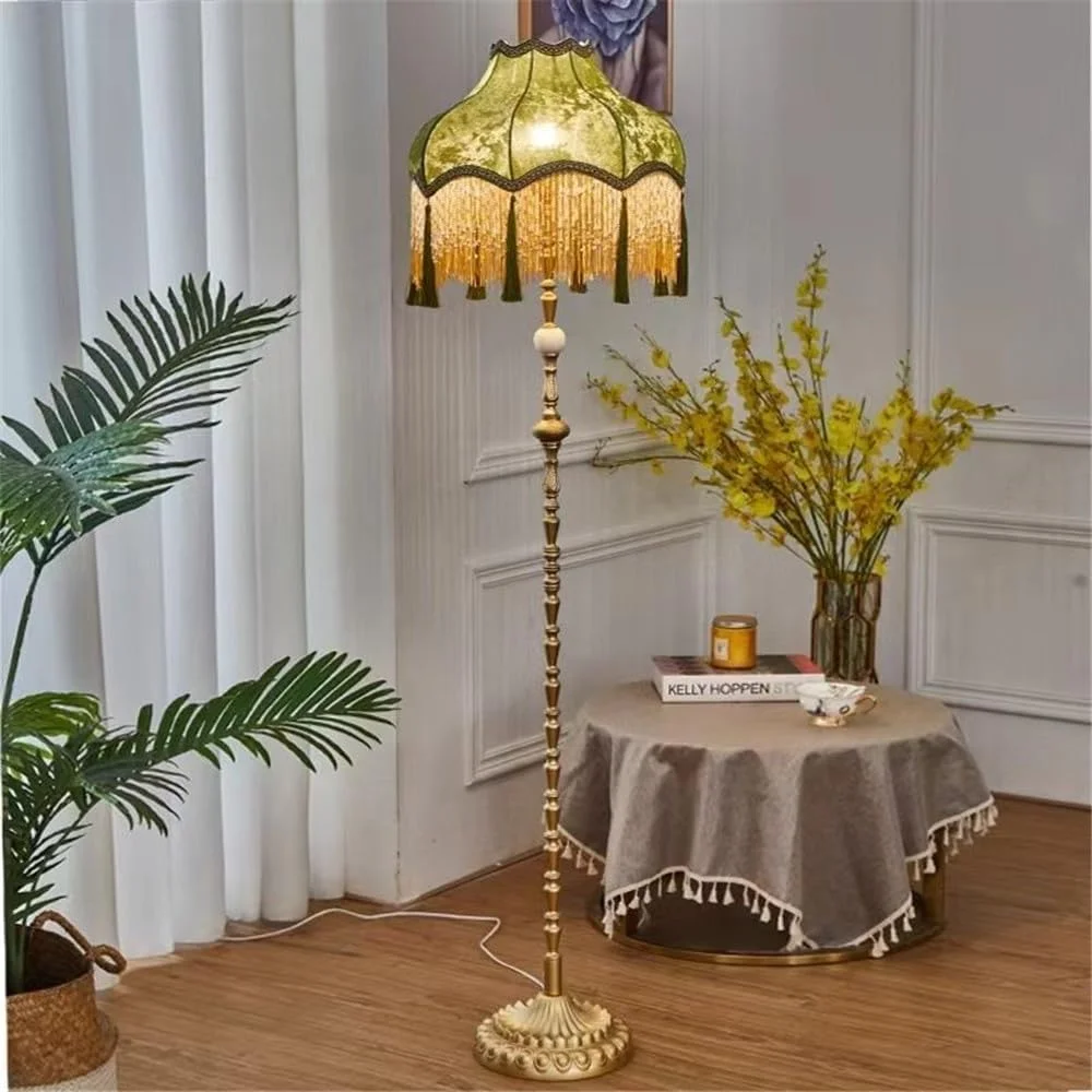 چراغ ایستاده لوکس فرانسوی منگوله دار، چراغ LED خلاقانه به سبک رترو آمریکایی مناسب اتاق نشیمن، اتاق خواب، مطالعه، ویلا، هتل به سبک اروپایی (مدل 6) چراغ ایستاده لوکس فرانسوی منگوله دار، چراغ LED خلاقانه به سبک رترو آمریکایی مناسب اتاق نشیمن، اتاق خواب، مطالعه، ویلا، هتل به سبک اروپایی (مدل 6)