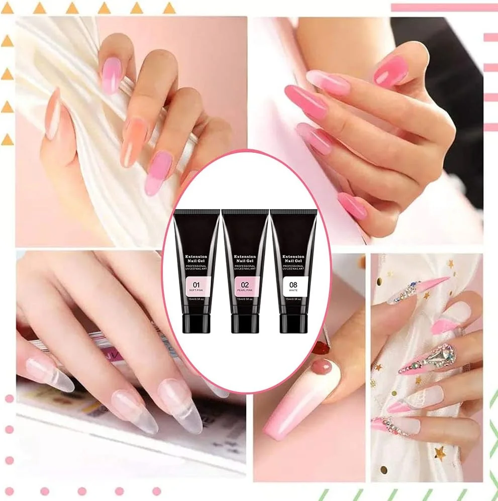 کیت ژل اکستنشن ناخن، لامپ ناخن ساز ژل مانیکور، محلول لغزنده تقویت کننده ناخن اکلیل دار همه در یک برای کیت مبتدی مانیکور ناخن 11 تکه استایل 7 کیت ژل اکستنشن ناخن، لامپ ناخن ساز ژل مانیکور، محلول لغزنده تقویت کننده ناخن اکلیل دار همه در یک برای کیت مبتدی مانیکور ناخن 11 تکه استایل 7