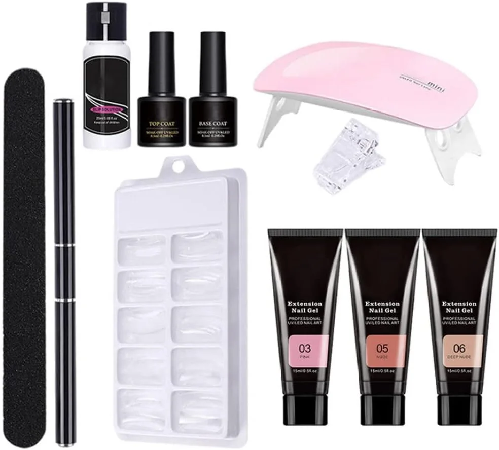 ست کامل کاشت ناخن شامل ژل بیلدر، بیس کت، تاپ کت و لوازم مانیکور - 11 تکه - مدل 3، ست پلی ژل ناخن، ست ژل بیلدر ناخن، ست مبتدی پلی ژل ناخن ست کامل کاشت ناخن شامل ژل بیلدر، بیس کت، تاپ کت و لوازم مانیکور - 11 تکه - مدل 3، ست پلی ژل ناخن، ست ژل بیلدر ناخن، ست مبتدی پلی ژل ناخن