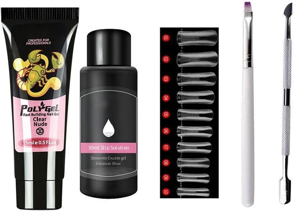 کیت های اکستنشن ناخن ژلی، کیت استارتر پلی ژل ناخن، ست ژل سازنده ناخن حرفه ای، ابزار چند رنگ هنر ناخن مدل 10 کیت های اکستنشن ناخن ژلی، کیت استارتر پلی ژل ناخن، ست ژل سازنده ناخن حرفه ای، ابزار چند رنگ هنر ناخن مدل 10