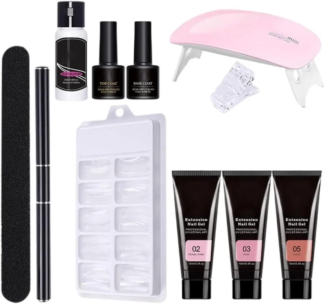 ست کامل کاشت ناخن، ژل کاشت، بیس کت و تاپ کت، ست شروع طراحی ناخن، ست ژل بیلدر ناخن، ست ابزار طراحی ناخن، 11 تکه مدل 2 ست کامل کاشت ناخن، ژل کاشت، بیس کت و تاپ کت، ست شروع طراحی ناخن، ست ژل بیلدر ناخن، ست ابزار طراحی ناخن، 11 تکه مدل 2