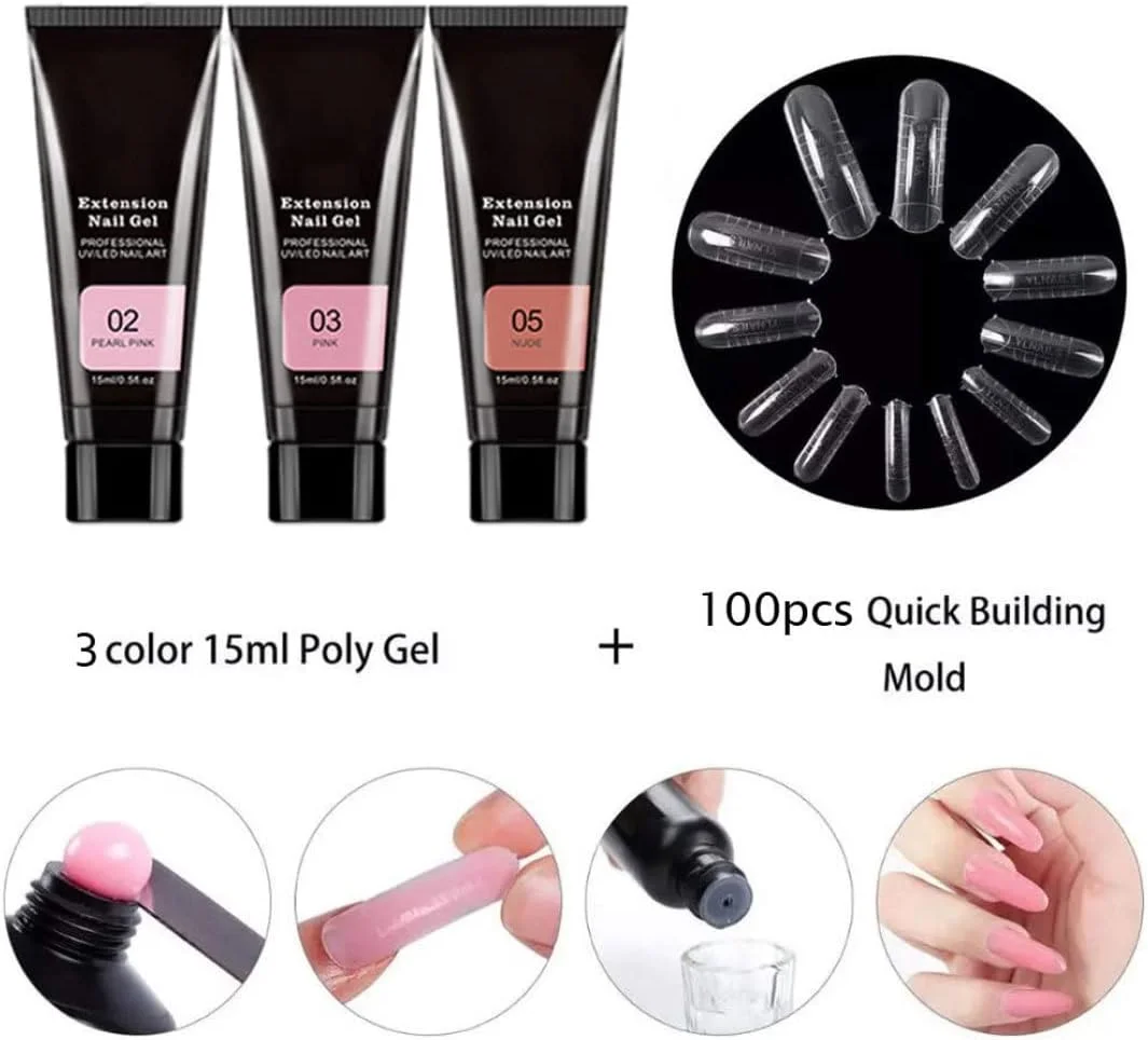 ست های مانیکور ناخن شامل ژل سازنده، بیس کت، تاپ کت و ست شروع طراحی ناخن 11 تکه مدل Style2