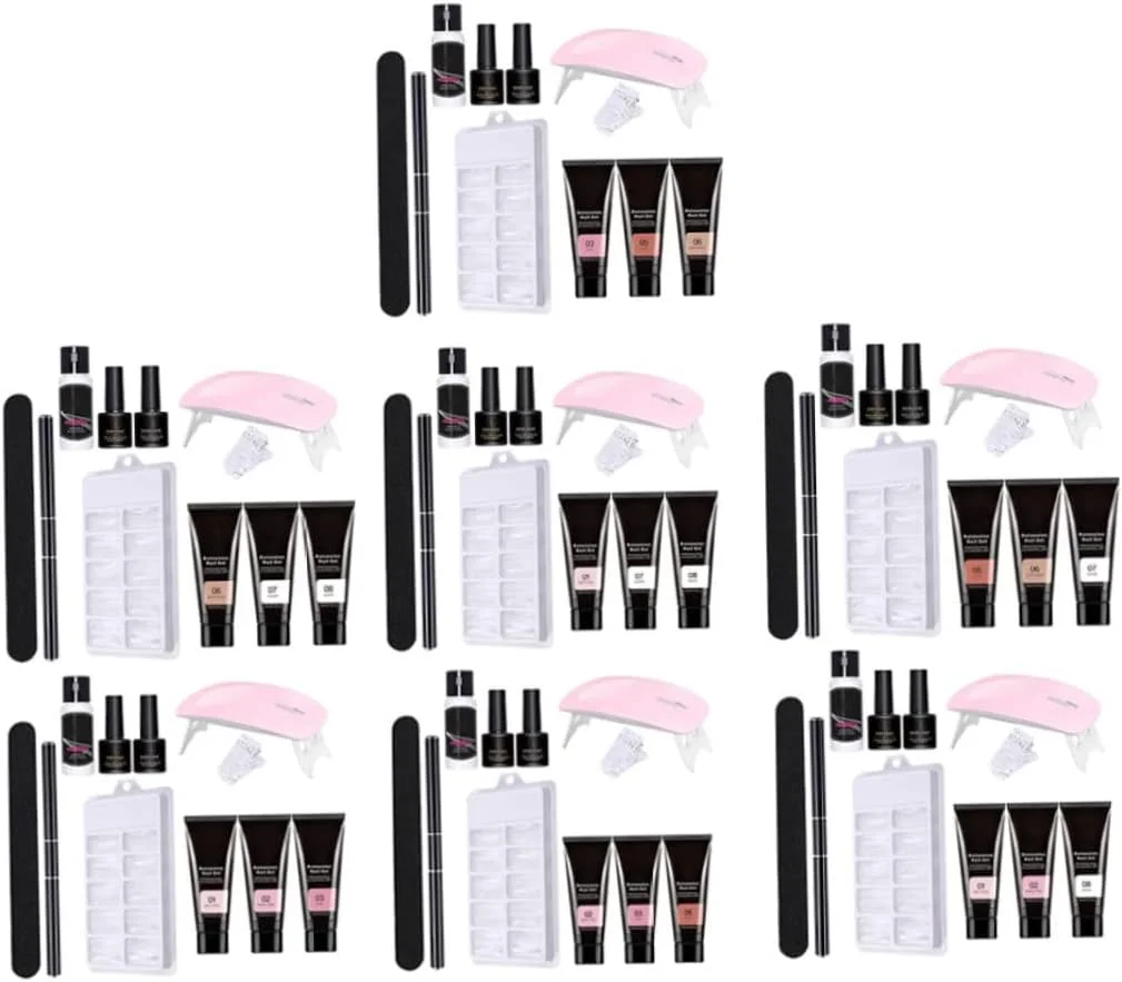 ست های اکستنشن ناخن، ست های سالن ناخن، کیت اکستنشن ژل ناخن، ست استارتر لاک ژل مانیکور، شامل بیس کت و تاپ کت، 11 تکه، مدل Style2 ست های اکستنشن ناخن، ست های سالن ناخن، کیت اکستنشن ژل ناخن، ست استارتر لاک ژل مانیکور، شامل بیس کت و تاپ کت، 11 تکه، مدل Style2