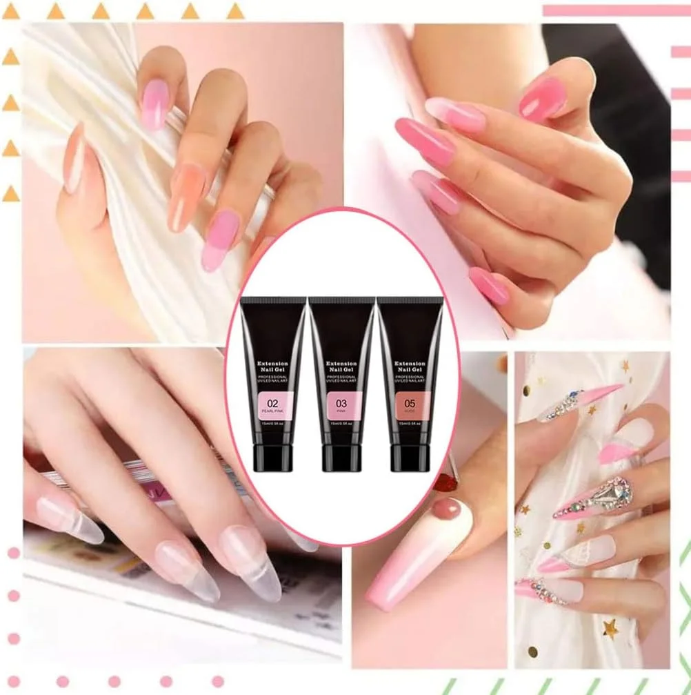 ست های مانیکور ناخن شامل ژل سازنده، بیس کت، تاپ کت و ست شروع طراحی ناخن 11 تکه مدل Style2