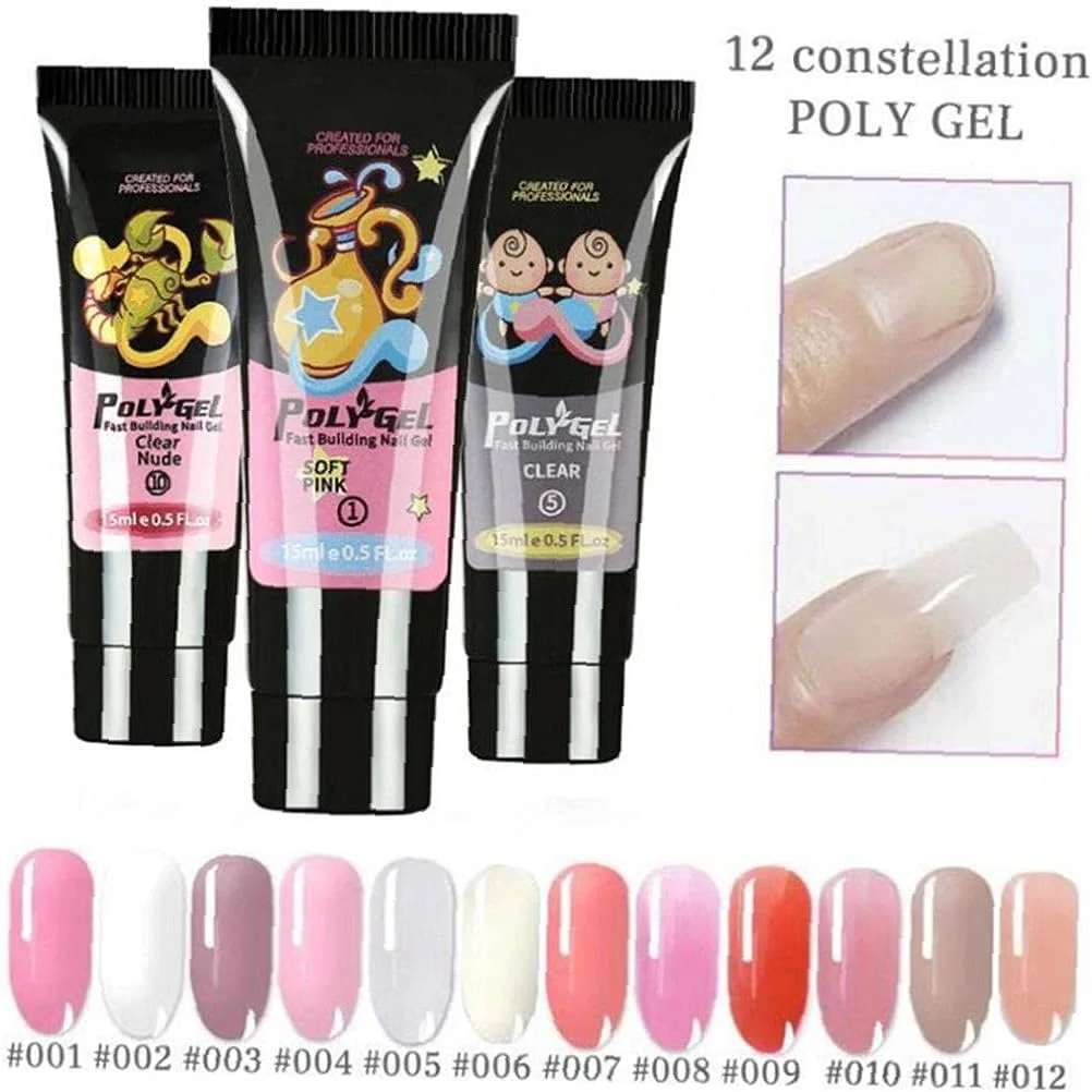 کیت های اکستنشن ناخن ژلی، کیت استارتر پلی ژل ناخن، ست ژل سازنده ناخن حرفه ای، ابزار چند رنگ هنر ناخن مدل 10 کیت های اکستنشن ناخن ژلی، کیت استارتر پلی ژل ناخن، ست ژل سازنده ناخن حرفه ای، ابزار چند رنگ هنر ناخن مدل 10