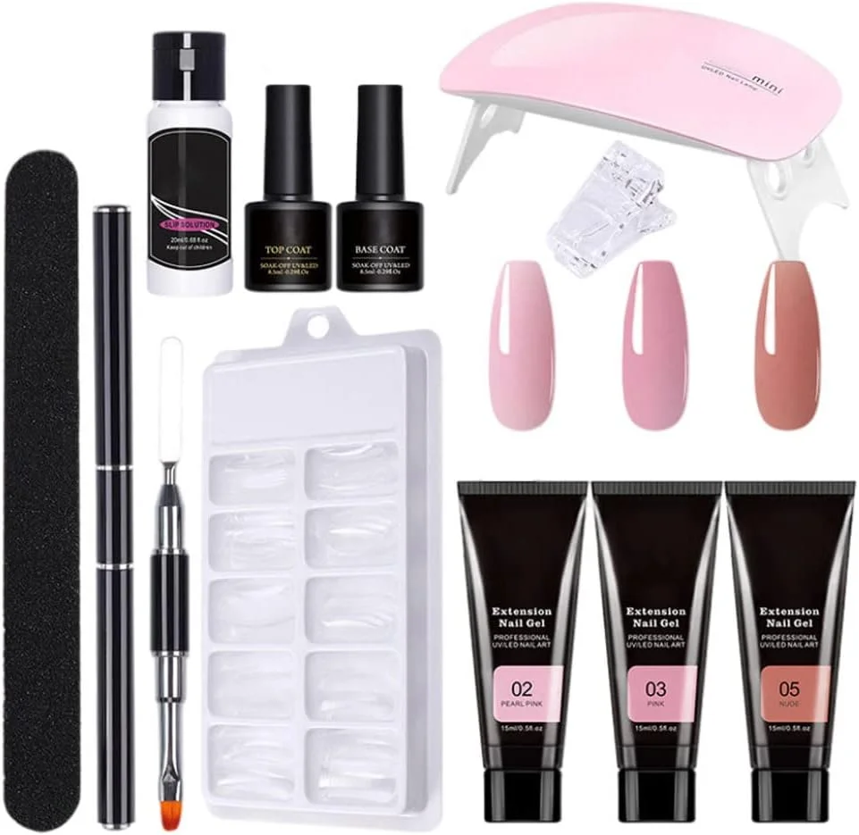 ست کامل کاشت ناخن، ژل کاشت، بیس کت و تاپ کت، ست شروع طراحی ناخن، ست ژل بیلدر ناخن، ست ابزار طراحی ناخن، 11 تکه مدل 2 ست کامل کاشت ناخن، ژل کاشت، بیس کت و تاپ کت، ست شروع طراحی ناخن، ست ژل بیلدر ناخن، ست ابزار طراحی ناخن، 11 تکه مدل 2