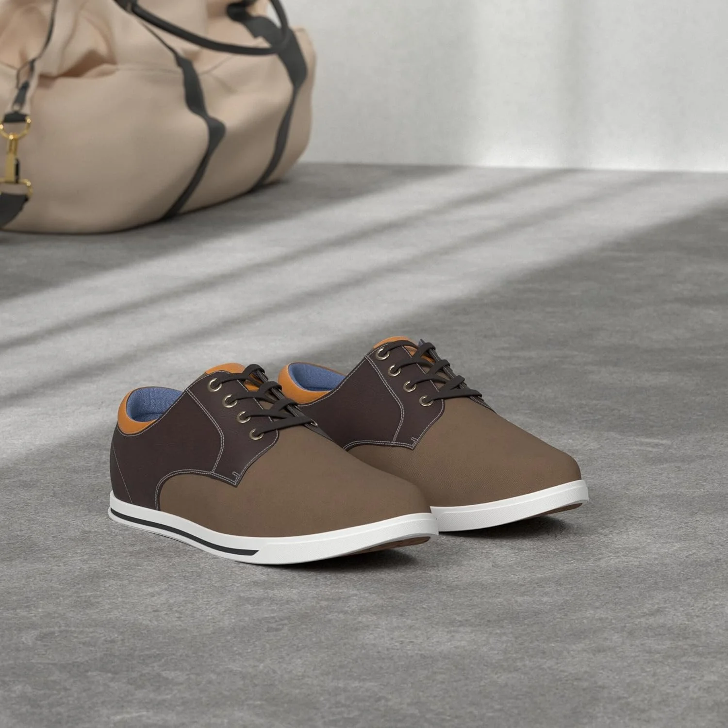 کفش های آکسفورد مردانه برونو مارک، کفش های رسمی و غیر رسمی، قهوه ای تیره - سایز 42 (مدل RIVERA-01)