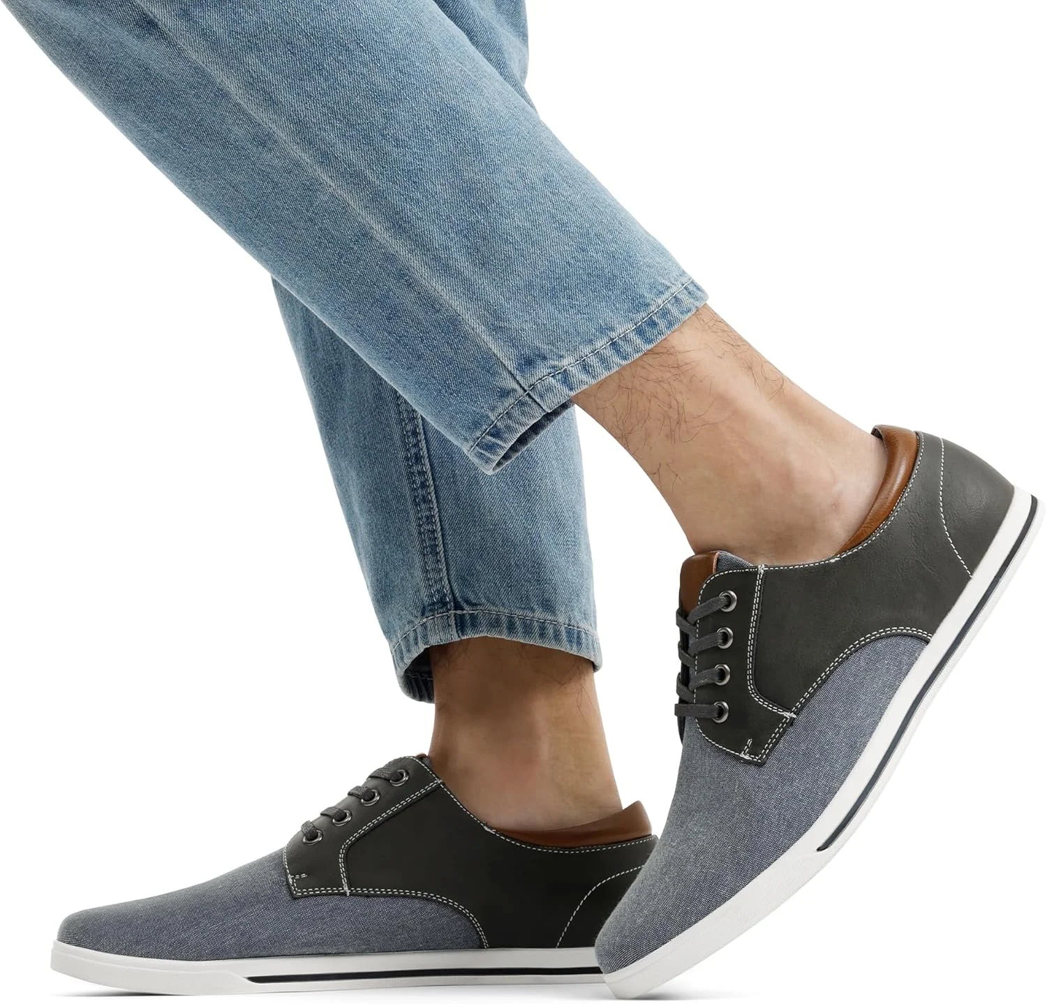 کفش های آکسفورد کتانی مردانه برونو مارک مدل ریورا، خاکستری، سایز 11 کفش های آکسفورد کتانی مردانه برونو مارک مدل ریورا، خاکستری، سایز 11