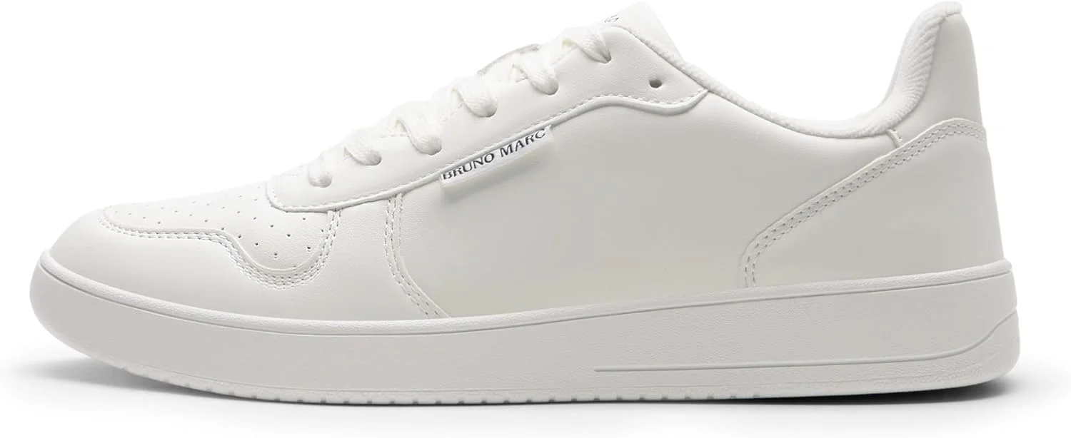 کفش های کتانی مردانه برونو مارک، کفش های تجاری راحت و سبک وزن با بند، سفید، سایز 43 کفش های کتانی مردانه برونو مارک، کفش های تجاری راحت و سبک وزن با بند، سفید، سایز 43