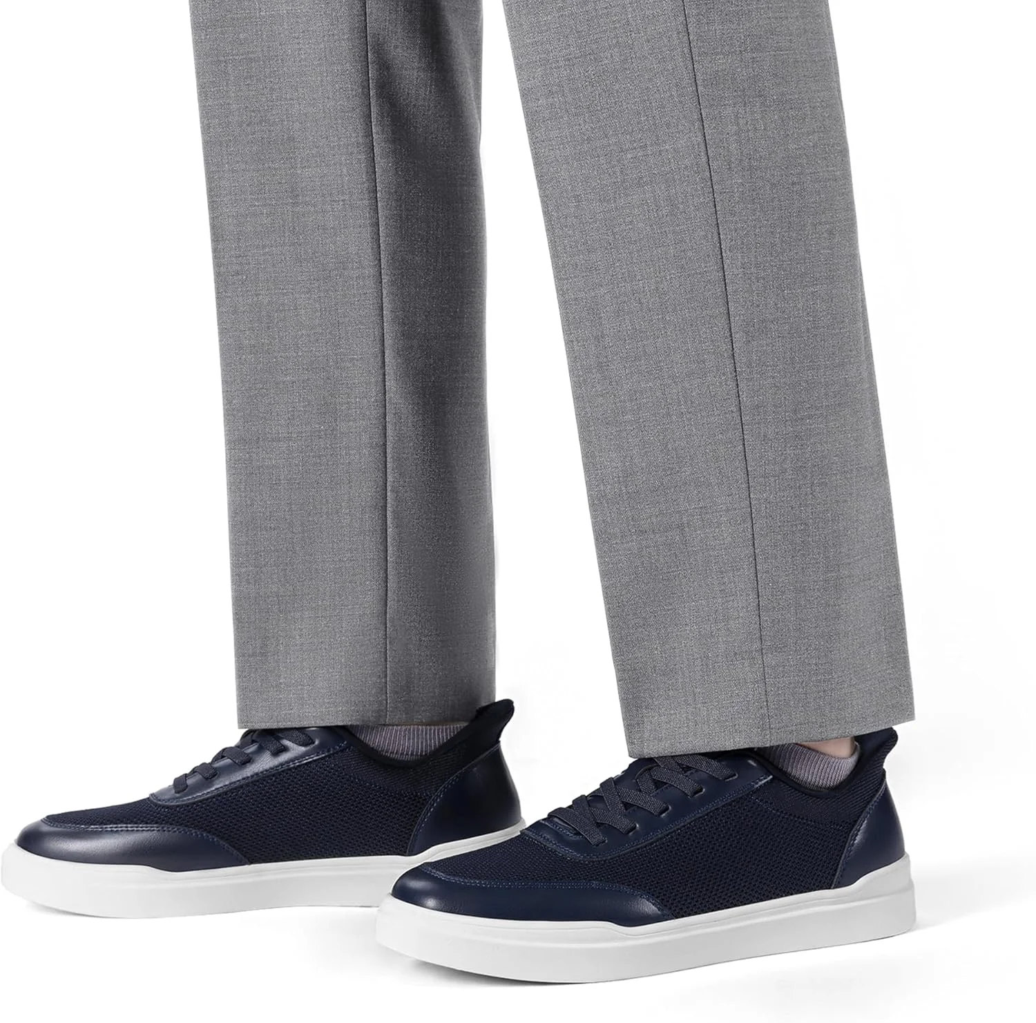 کفش مردانه برونو مارک، کفش روزمره بدون بند، کفش کتانی فشن، کفش پیاده روی توری بریز، راحت، سبک و ضد لغزش، آبی تیره، سایز 7 کفش مردانه برونو مارک، کفش روزمره بدون بند، کفش کتانی فشن، کفش پیاده روی توری بریز، راحت، سبک و ضد لغزش، آبی تیره، سایز 7