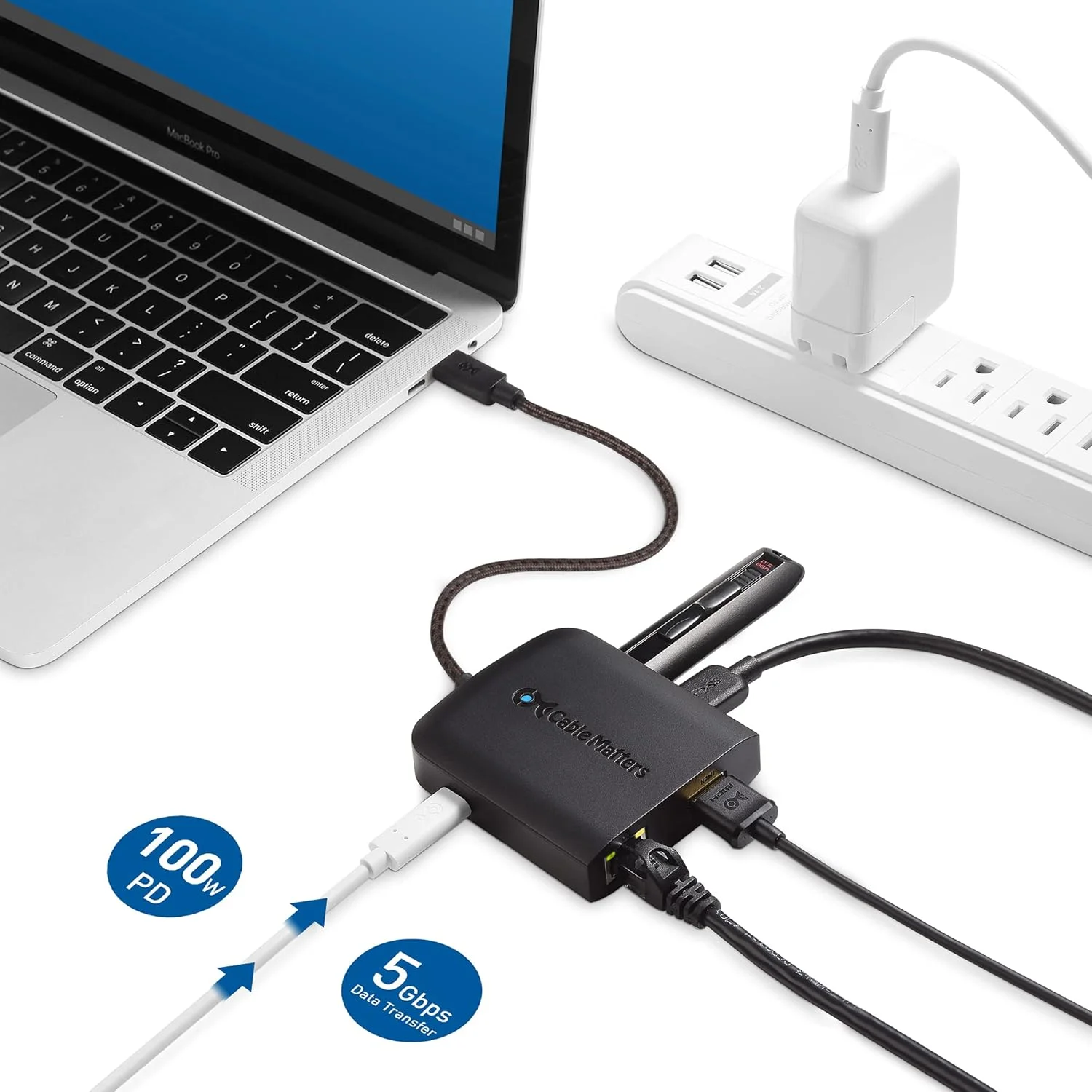 هاب USB C به HDMI 2.1 کیبل مترز 8K (داک USB-C به HDMI 4K@120Hz) با USB 3.0، گیگابیت اترنت، شارژ 100 واتی، سازگار با Thunderbolt 4/USB4، Surface Pro، MacBook Pro، XPS هاب USB C به HDMI 2.1 کیبل مترز 8K (داک USB-C به HDMI 4K@120Hz) با USB 3.0، گیگابیت اترنت، شارژ 100 واتی، سازگار با Thunderbolt 4/USB4، Surface Pro، MacBook Pro، XPS