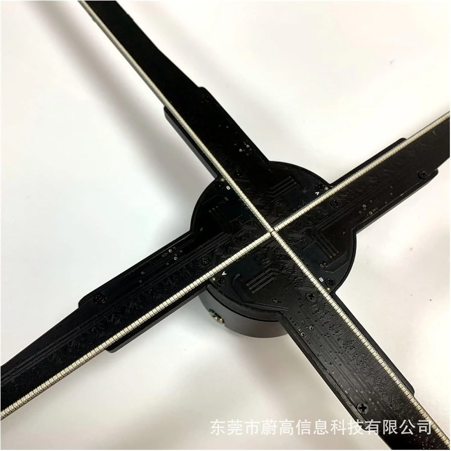 فن هولوگرام سه بعدی دستگاه تبلیغاتی پروژکتور هولوگرافی سه بعدی 56 سانتی متری ابزار چشم شناور دستگاه تصویربرداری هوایی LED استریو تلفن همراه Wifi (سایز: T56، مشخصات: AU)