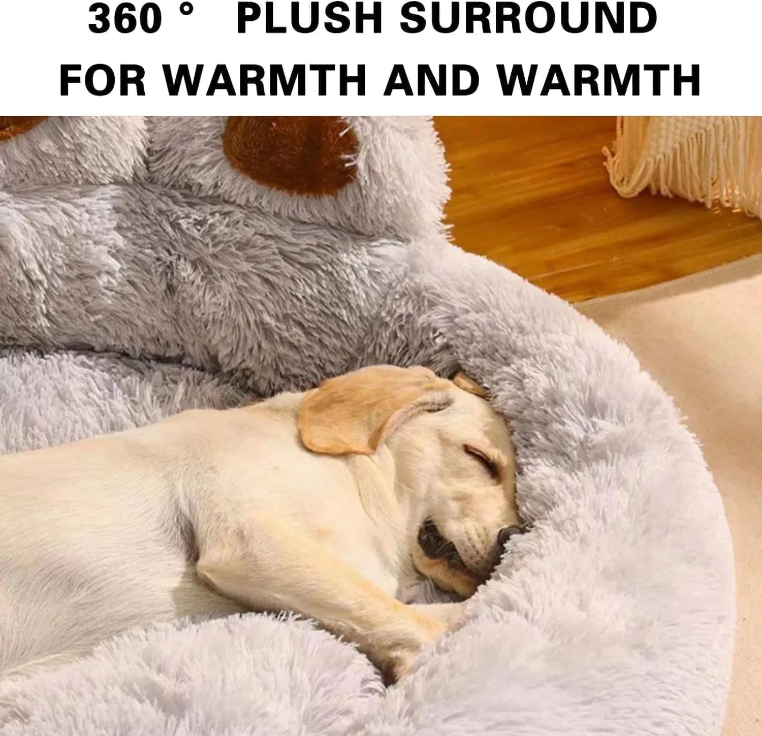 تخت خواب سگ پنجه آرامش بخش بزرگ RR-INTL 90 سانتی متری با پنجه های ایستاده، مبل حیوانات خانگی گربه، تخت خواب دنج حیوانات خانگی به شکل پنجه خرس ناز (خاکستری) تخت خواب سگ پنجه آرامش بخش بزرگ RR-INTL 90 سانتی متری با پنجه های ایستاده، مبل حیوانات خانگی گربه، تخت خواب دنج حیوانات خانگی به شکل پنجه خرس ناز (خاکستری)