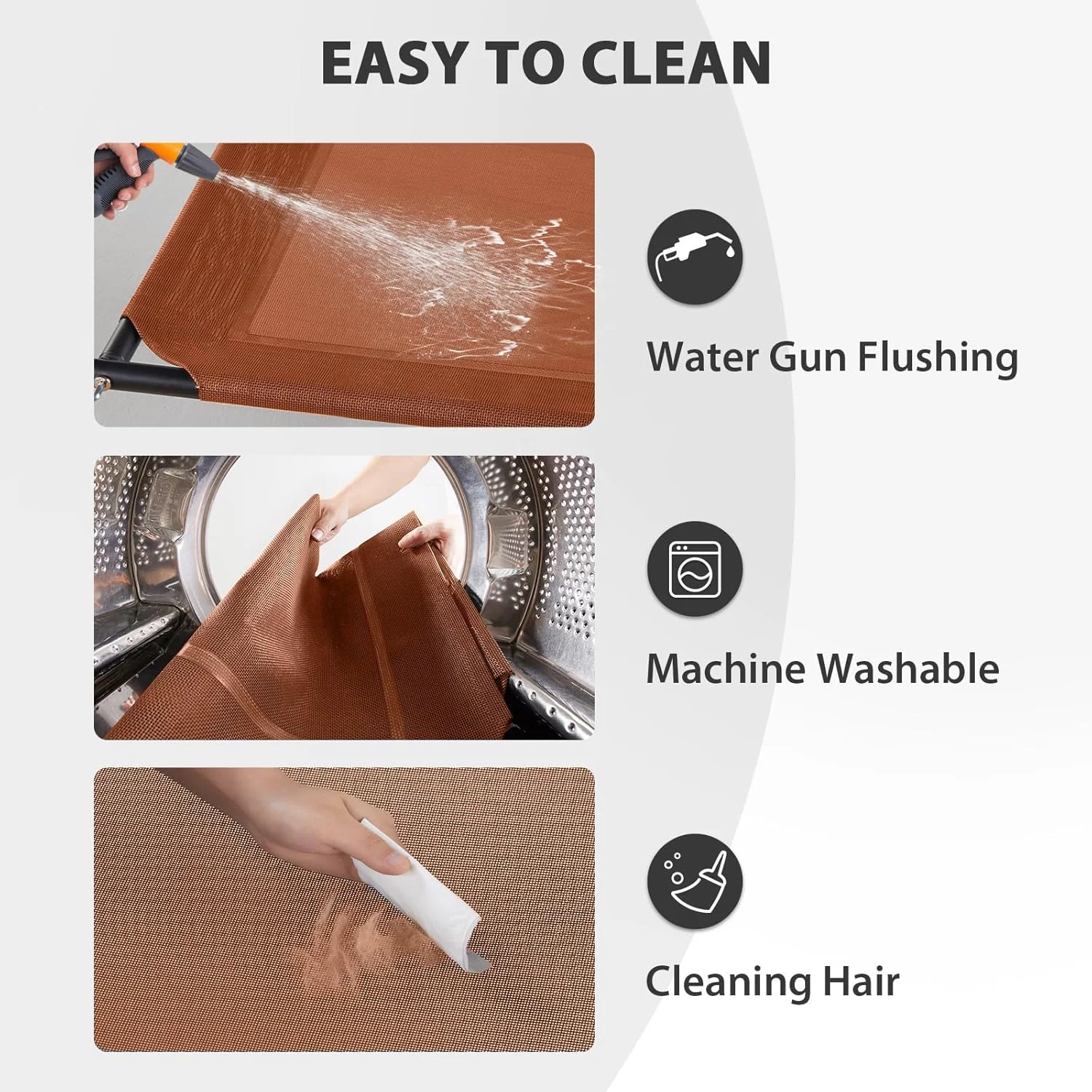 تخت خواب خنک کننده بزرگ سگ RRPETHOME، تختخواب های مرتفع سگ برای سگ های بزرگ، تخت خواب مرتفع سگ در فضای باز، تختخواب قابل حمل مقاوم در برابر جویدن با پایه های ضد لغزش و توری تنفسی