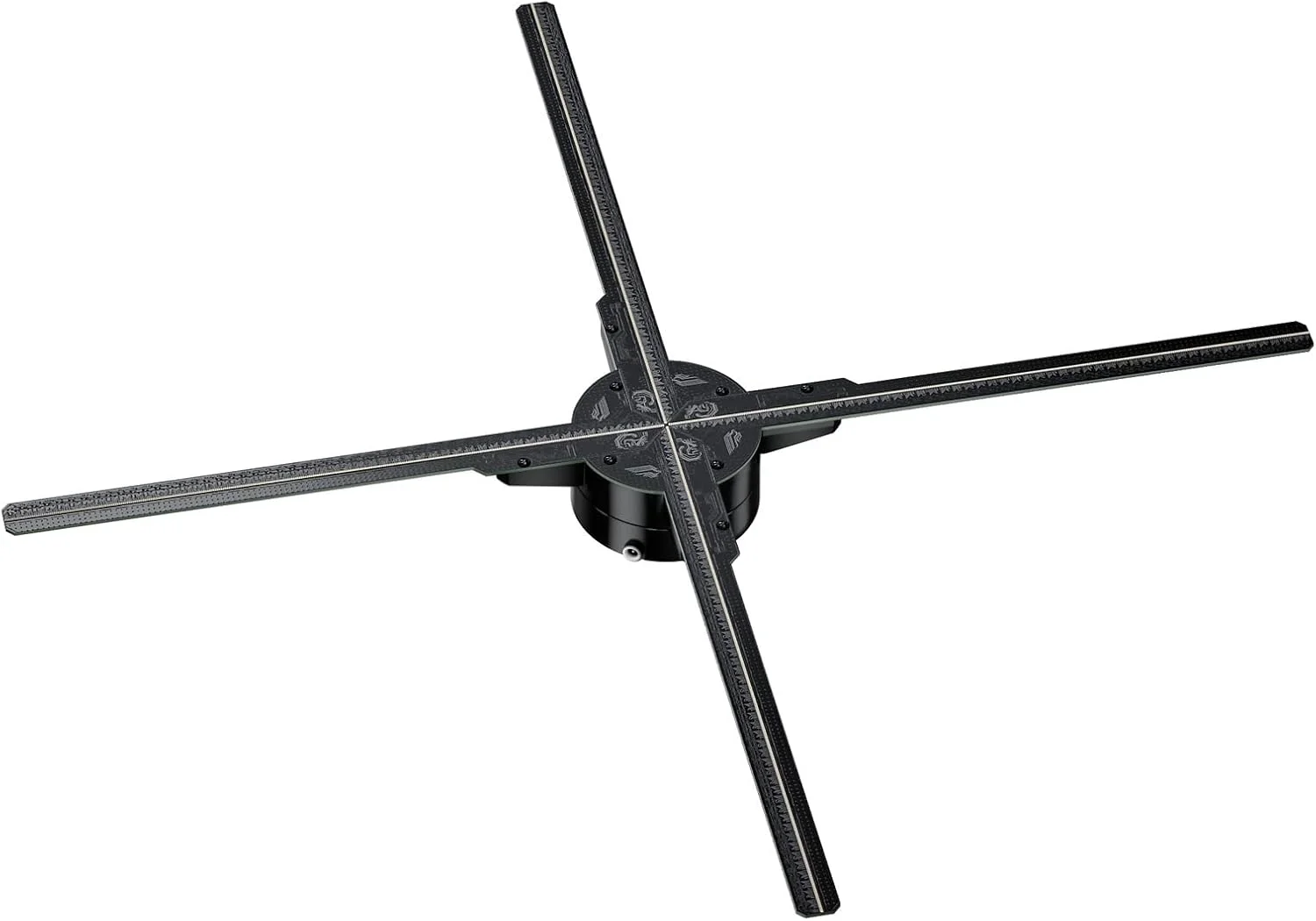 پروژکتور فن هولوگرافیک سه بعدی WWART، لامپ ال ای دی پروژکشن هولوگرافیک سه بعدی، دستگاه تبلیغاتی آویزان دیواری با تصویربرداری هوایی معلق، فن استریو صفحه نمایش اتصال 65 سانتی متری برای مغازه های کوچک، رستوران ها، موزه