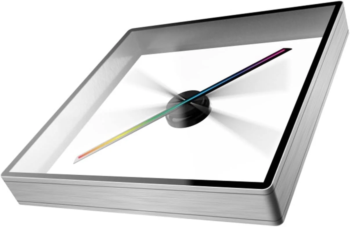 فن هولوگرام سه بعدی WWART، پروژکتور هولوگرافی سه بعدی، پروژکتور ویدیویی انیمیشن سه بعدی، فن دستگاه تبلیغاتی شناور استریو با محفظه ایمن برای علائم فروشگاه های تجاری، بار، مهمانی (رنگ: B، سایز: Gris)