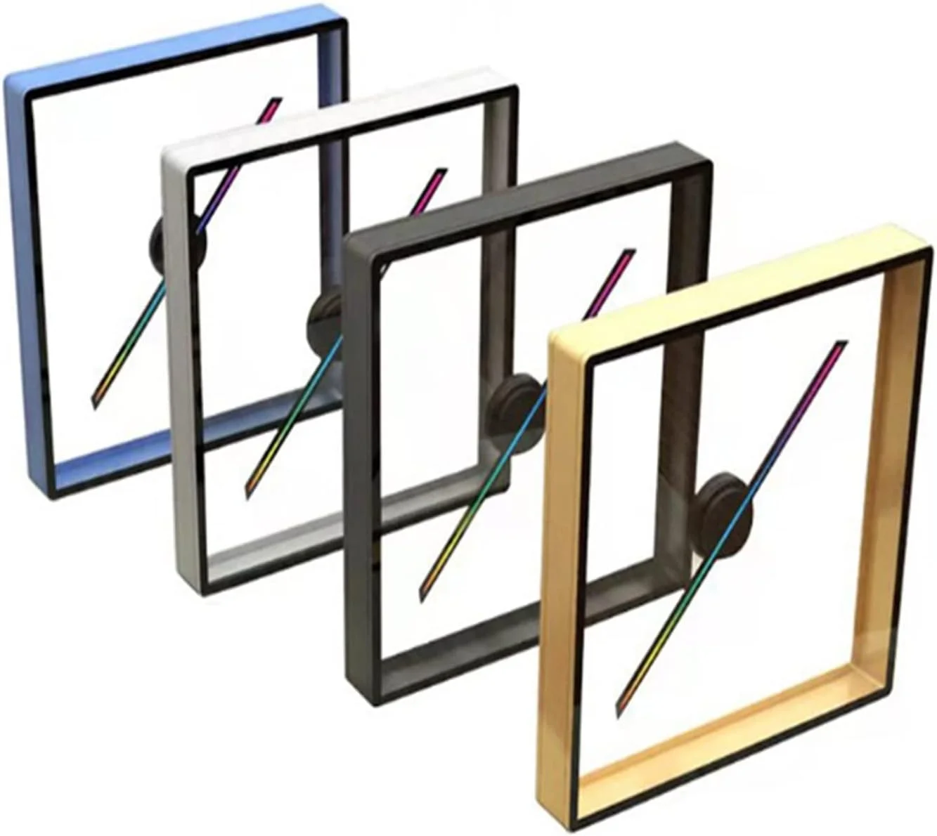 فن هولوگرام سه بعدی WWART، پروژکتور هولوگرافی سه بعدی، پروژکتور ویدیویی انیمیشن سه بعدی، فن دستگاه تبلیغاتی شناور استریو با محفظه ایمن برای علائم فروشگاه های تجاری، بار، مهمانی (رنگ: B، سایز: Gris)