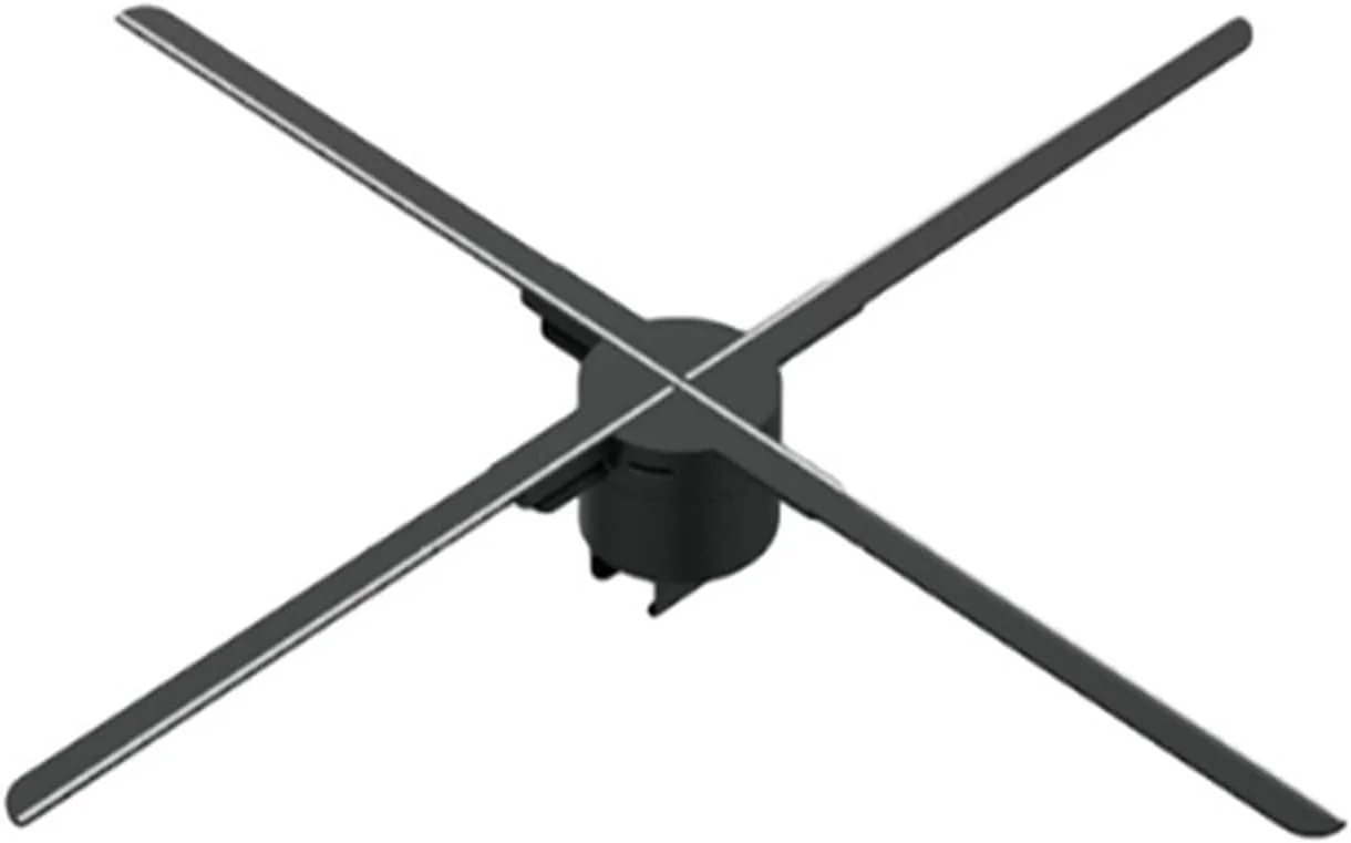 فن هولوگرام سه بعدی WWART دستگاه تبلیغاتی پروژکتور هولوگرافی سه بعدی 56 سانتی متری ابزار چشم شناور دستگاه تصویربرداری هوایی LED استریو تلفن همراه وای فای (اندازه: T56، مشخصات: US)