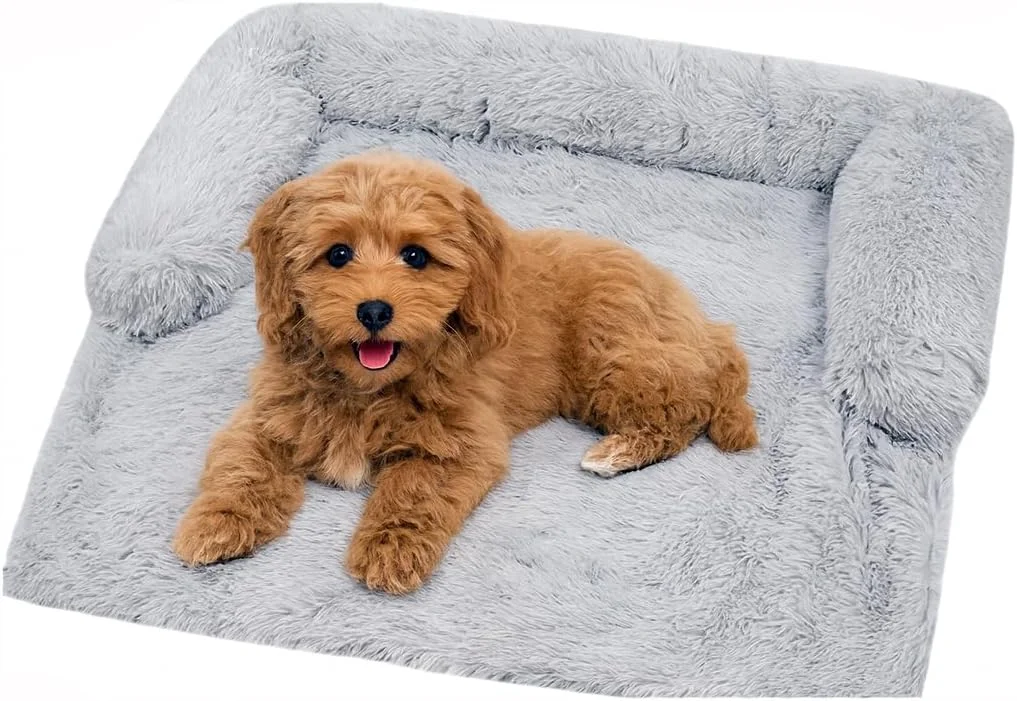 محافظ مبل حیوانات خانگی برای سگ با تکیه گاه گردن، تخت خواب مخمل خواب دار سگ و موارد دیگر برای گربه ها، روکش تخت مبل مبلمان حیوانات خانگی جهانی، ضد لغزش، جداشدنی و قابل شستشو - خاکستری محافظ مبل حیوانات خانگی برای سگ با تکیه گاه گردن، تخت خواب مخمل خواب دار سگ و موارد دیگر برای گربه ها، روکش تخت مبل مبلمان حیوانات خانگی جهانی، ضد لغزش، جداشدنی و قابل شستشو - خاکستری