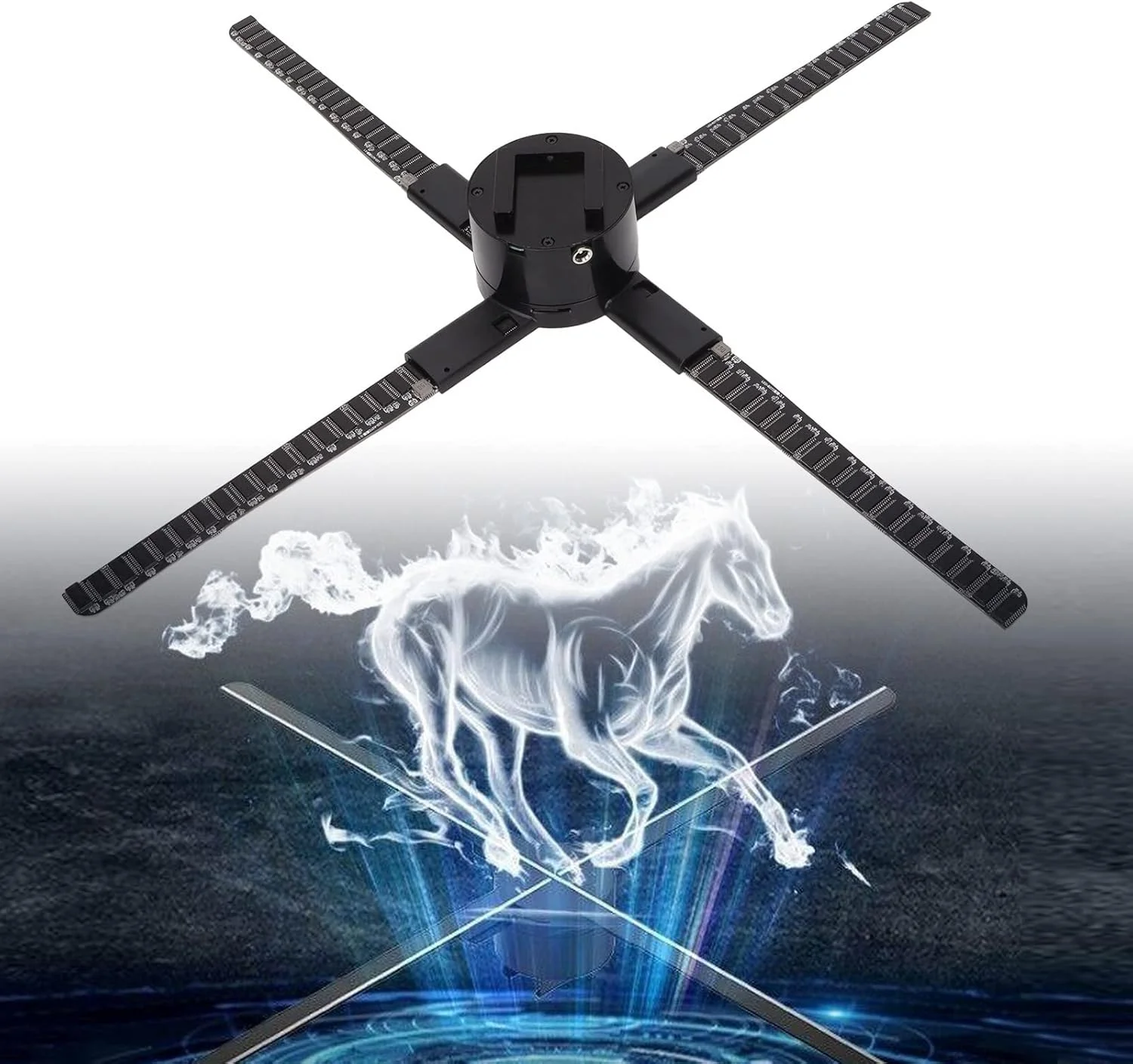 پروژکتور هولوگرافیک تبلیغاتی، پروژکتور نمایشگر تبلیغاتی رزولوشن 2000x576 مدل G52 برای فروشگاه های تجاری