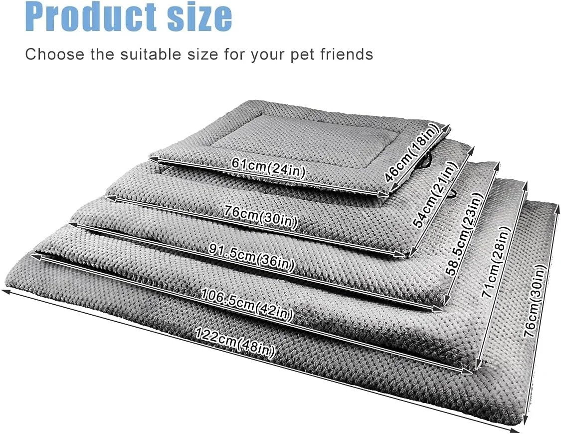 تشک تخت سگ Onarway سایز خیلی بزرگ: تشک قابل شستشوی نرم برای سگ، گربه و توله سگ - XXL 122x76 سانتی متر تشک باکس سگ شرپا برای حیوانات خانگی خیلی بزرگ خاکستری تشک تخت سگ Onarway سایز خیلی بزرگ: تشک قابل شستشوی نرم برای سگ، گربه و توله سگ - XXL 122x76 سانتی متر تشک باکس سگ شرپا برای حیوانات خانگی خیلی بزرگ خاکستری