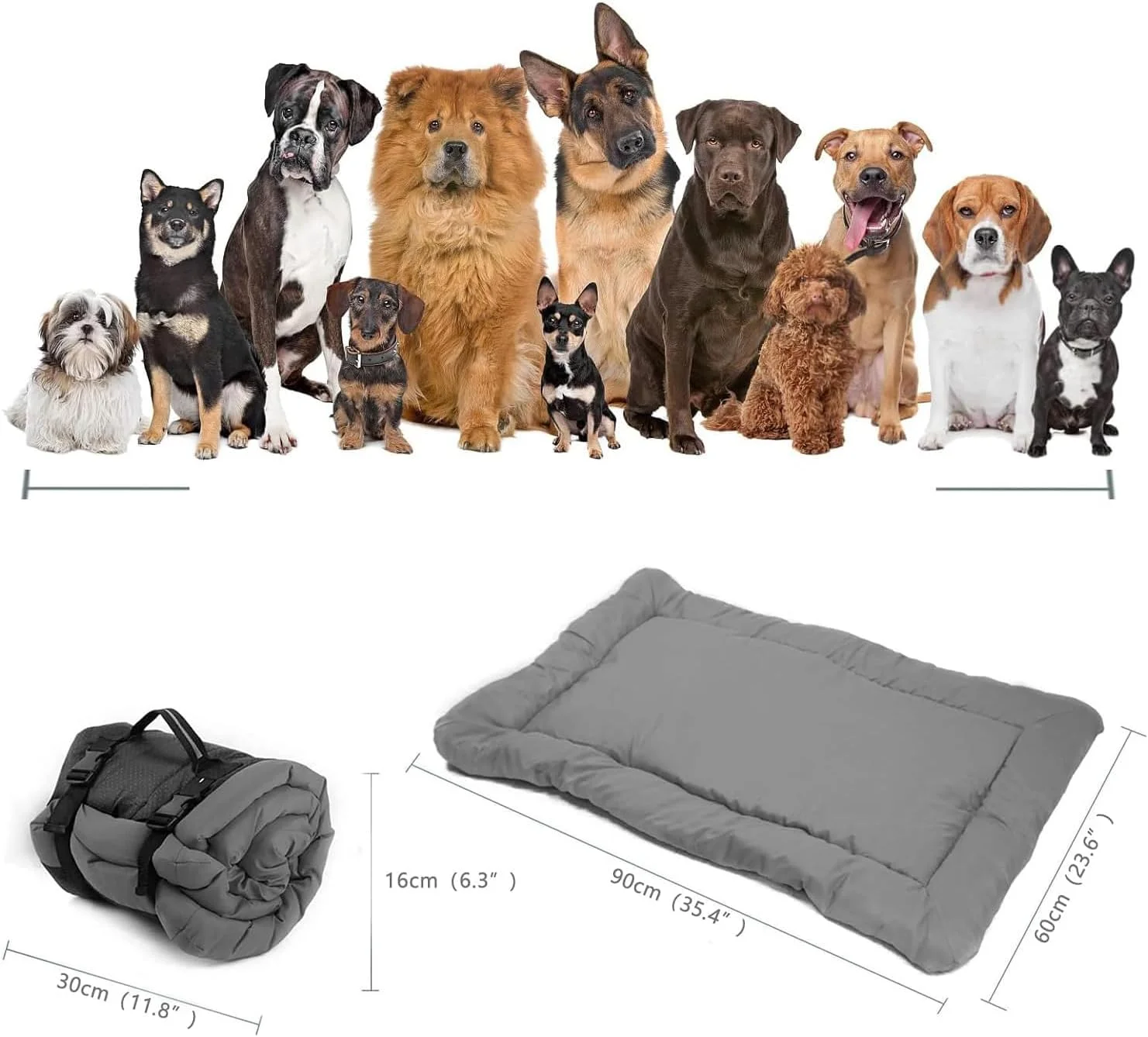 تخت سگ Norhogo، تشک قابل حمل، ضد آب، تشک تخت سگ ضد آب تاشو، پتوی مسافرتی سگ برای مسافرت در فضای باز، قفس سگ، مبل، کف، ماشین، چمن، 90 x 60 سانتی متر (خاکستری) تخت سگ Norhogo، تشک قابل حمل، ضد آب، تشک تخت سگ ضد آب تاشو، پتوی مسافرتی سگ برای مسافرت در فضای باز، قفس سگ، مبل، کف، ماشین، چمن، 90 x 60 سانتی متر (خاکستری)
