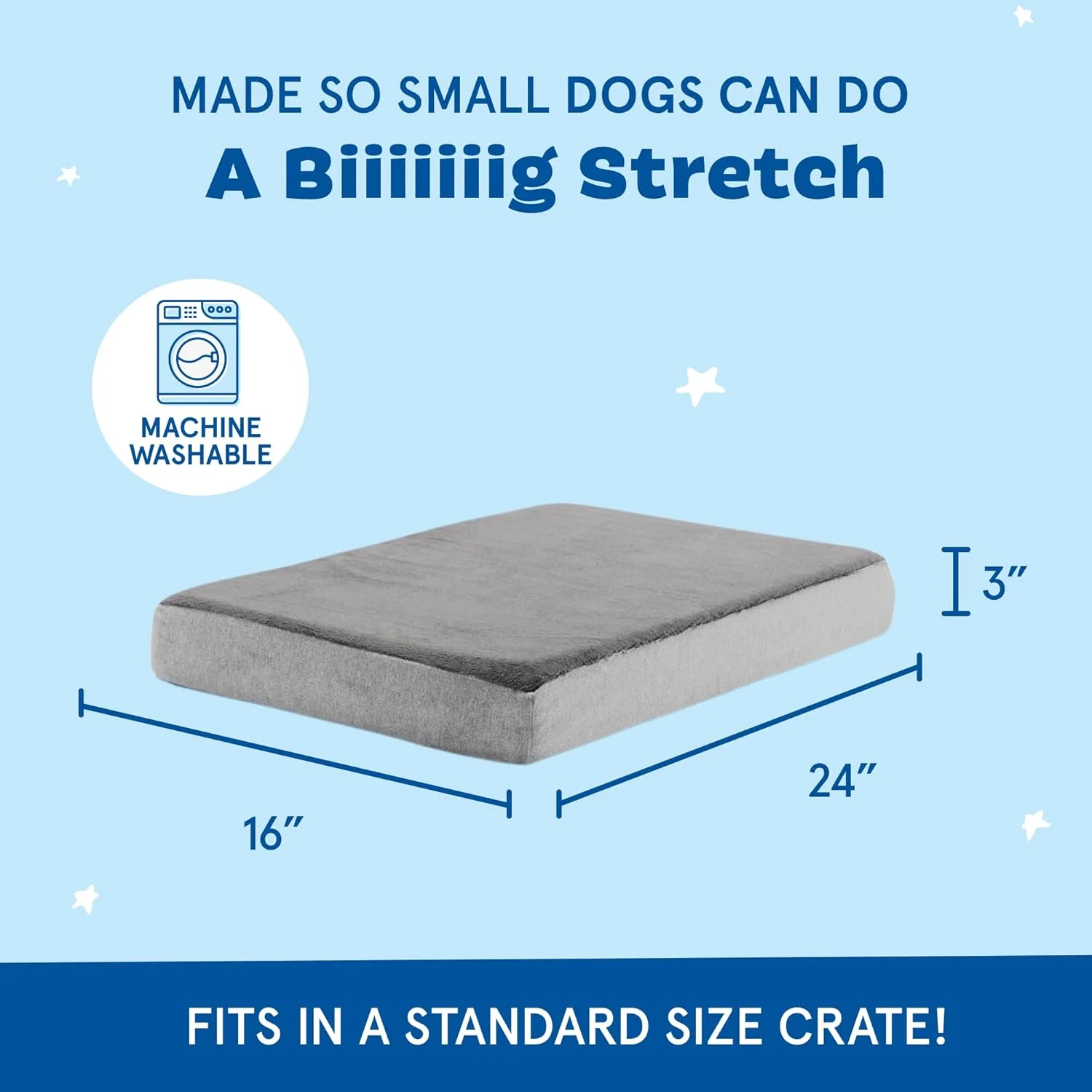 تخت خواب مموری فوم سگ بارک باکس، سایزها و رنگ های مختلف؛ نرم و راحت، تسکین دهنده مفاصل، روکش قابل شستشو در ماشین لباسشویی؛ آستر ضد آب؛ شامل تشک اسباب بازی جیر جیر دار - خاکستری کوچک تخت خواب مموری فوم سگ بارک باکس، سایزها و رنگ های مختلف؛ نرم و راحت، تسکین دهنده مفاصل، روکش قابل شستشو در ماشین لباسشویی؛ آستر ضد آب؛ شامل تشک اسباب بازی جیر جیر دار - خاکستری کوچک