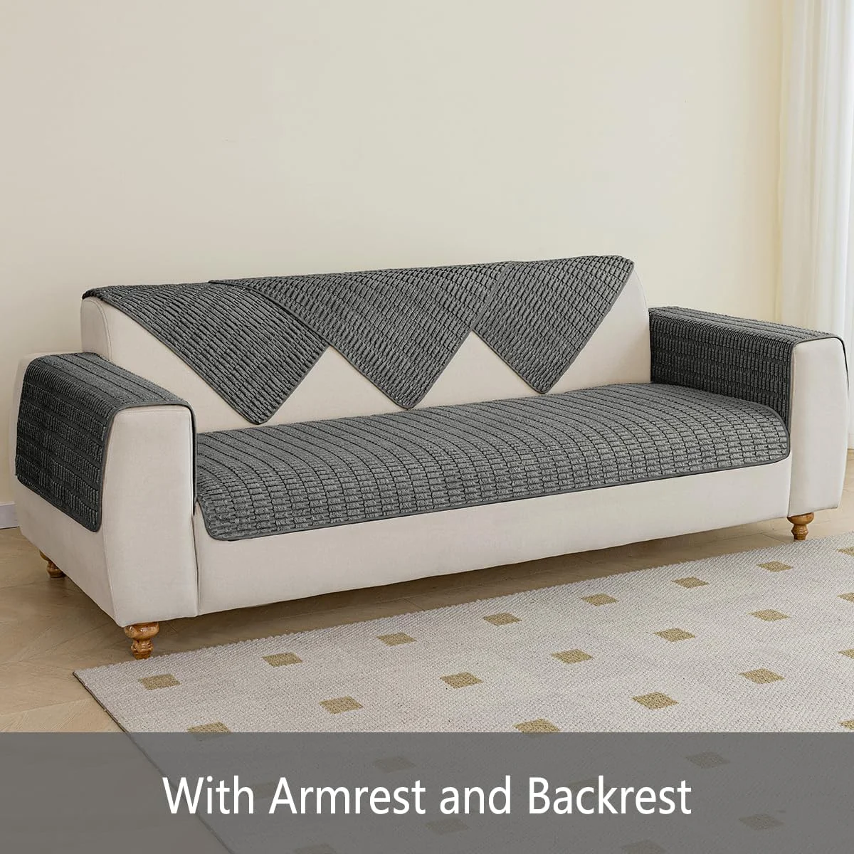 روکش تخت سگ Muamar محافظ مبل، روکش ضد لغزش و ضد آب مبل برای روکش مبل اتاق نشیمن، زیرانداز مبل، روکش صندلی، زیرانداز سگ، پد حیوانات خانگی برای مبلمان 1 تکه (30x82 اینچ، خاکستری تیره) روکش تخت سگ Muamar محافظ مبل، روکش ضد لغزش و ضد آب مبل برای روکش مبل اتاق نشیمن، زیرانداز مبل، روکش صندلی، زیرانداز سگ، پد حیوانات خانگی برای مبلمان 1 تکه (30x82 اینچ، خاکستری تیره)