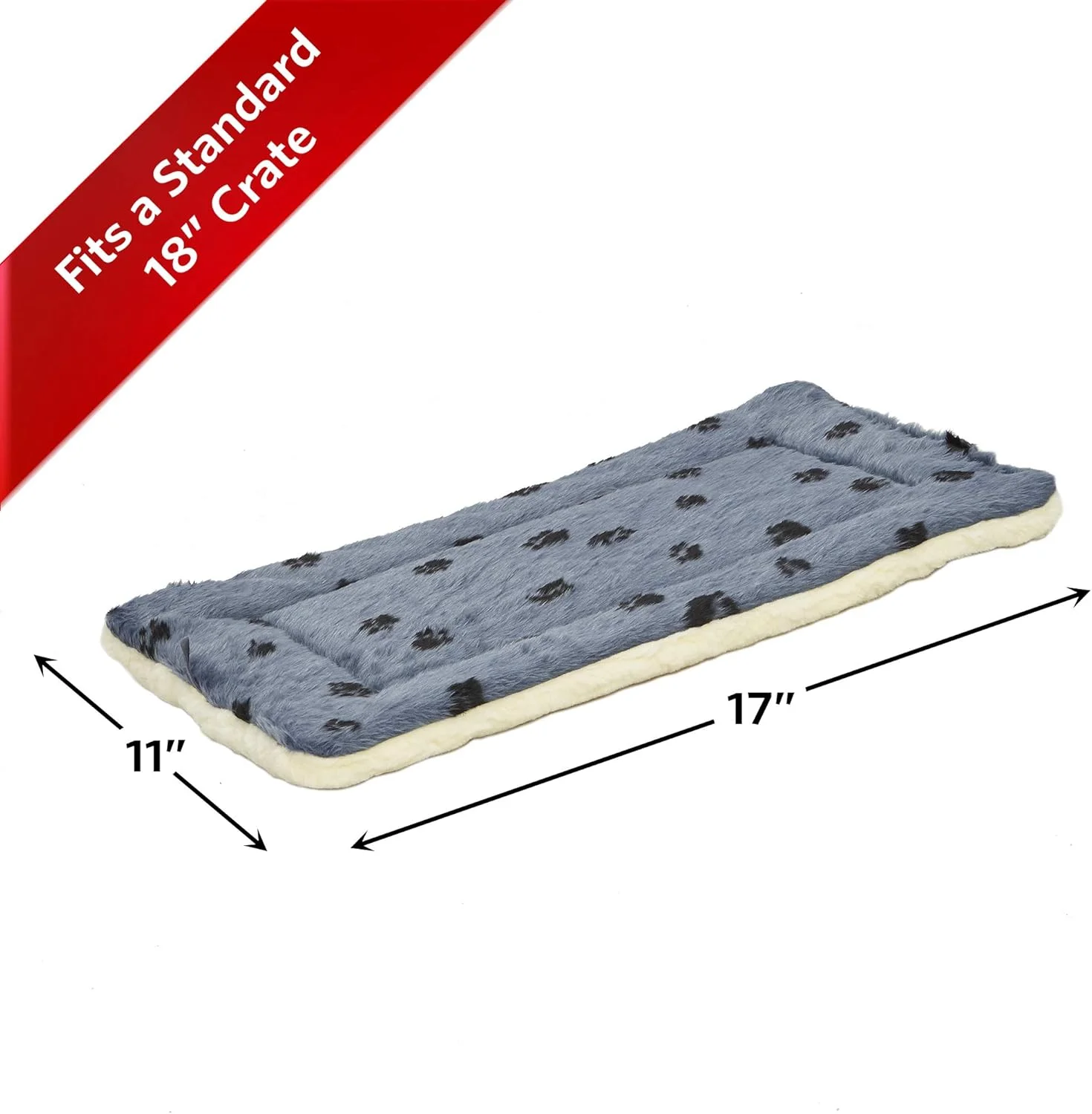 تخت خواب حیوانات خانگی طرح پنجه سگ دو طرفه میدوست هومز برای حیوانات خانگی، آبی / سفید، ابعاد تخت سگ 43x28x4 سانتی متر برای نژاد سگ 'خیلی کوچک'، قابل شستشو در ماشین لباسشویی تخت خواب حیوانات خانگی طرح پنجه سگ دو طرفه میدوست هومز برای حیوانات خانگی، آبی / سفید، ابعاد تخت سگ 43x28x4 سانتی متر برای نژاد سگ 'خیلی کوچک'، قابل شستشو در ماشین لباسشویی