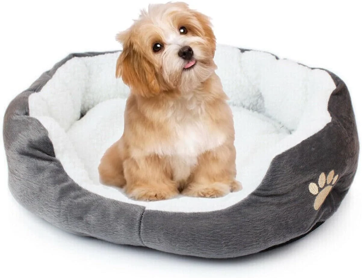 تخت خواب سگ مارگون، لانه خواب سگ برای گربه و توله سگ، سایز: 40x45 سانتی متر (خاکستری) تخت خواب سگ مارگون، لانه خواب سگ برای گربه و توله سگ، سایز: 40x45 سانتی متر (خاکستری)