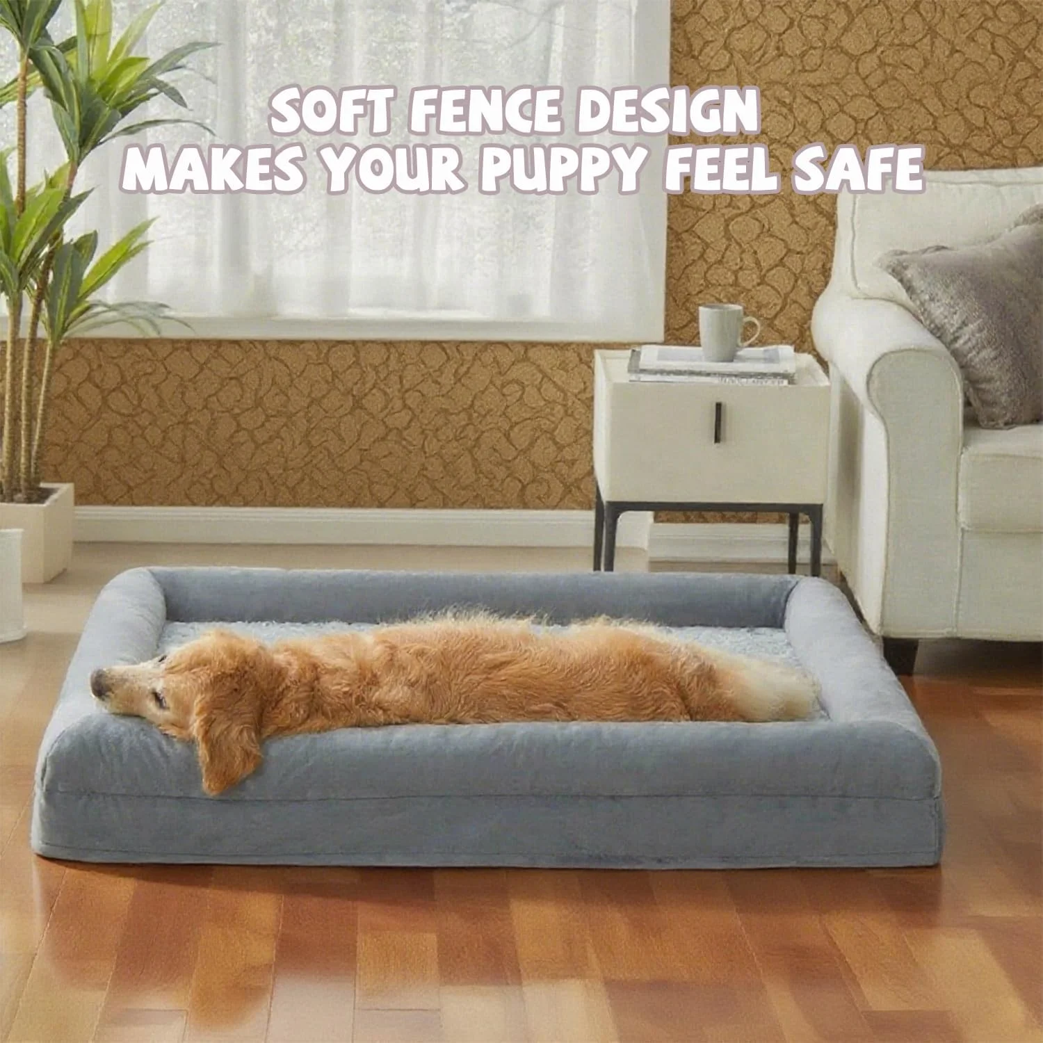 تخت خواب سگ بسیار بزرگ XL Masroo، مبل سگ قابل شستشو با روکش ضد آب جداشدنی، تختخواب ارتوپدی بزرگ حیوانات خانگی با کناره های بالشتی برای خوابیدن تخت خواب سگ بسیار بزرگ XL Masroo، مبل سگ قابل شستشو با روکش ضد آب جداشدنی، تختخواب ارتوپدی بزرگ حیوانات خانگی با کناره های بالشتی برای خوابیدن