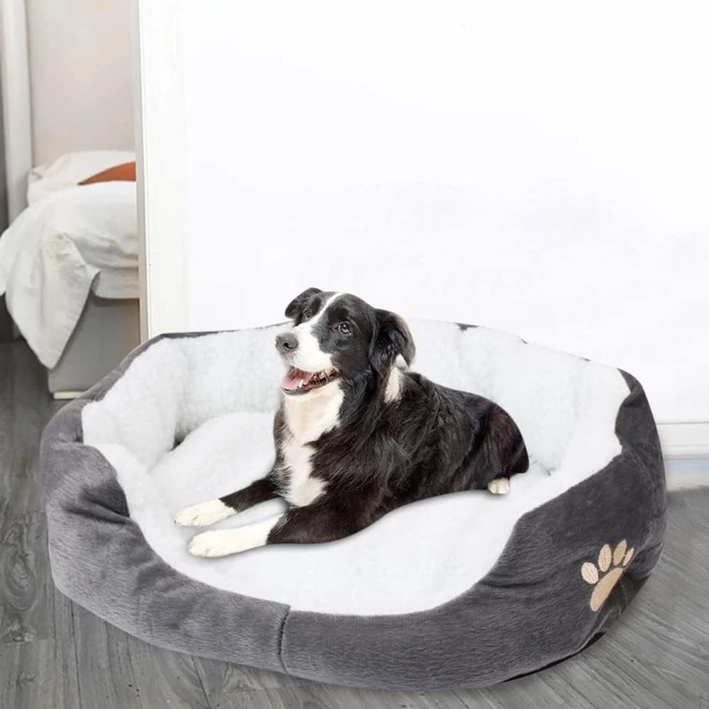 تخت خواب سگ مارگون، لانه خواب سگ برای گربه و توله سگ، سایز: 40x45 سانتی متر (خاکستری) تخت خواب سگ مارگون، لانه خواب سگ برای گربه و توله سگ، سایز: 40x45 سانتی متر (خاکستری)