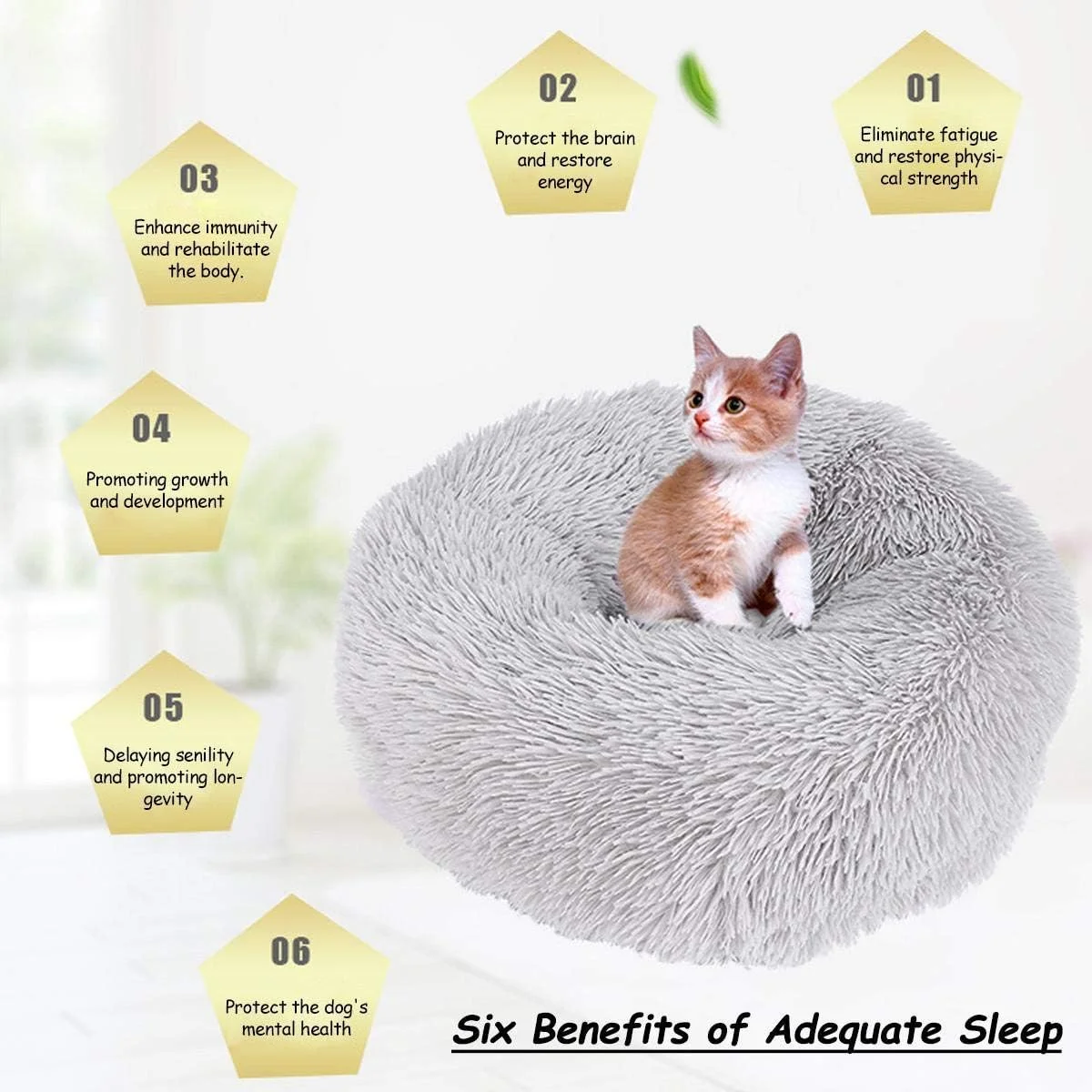 تخت خواب گربه ای Lovlifer مدل Marshmallow، تخت خواب گرم، گرد و راحت برای سگ، توله سگ، تدی و گربه، زیره ضد لغزش، تخت خواب گربه ای قابل شستشو (خاکستری روشن 70 سانتی متر) تخت خواب گربه ای Lovlifer مدل Marshmallow، تخت خواب گرم، گرد و راحت برای سگ، توله سگ، تدی و گربه، زیره ضد لغزش، تخت خواب گربه ای قابل شستشو (خاکستری روشن 70 سانتی متر)