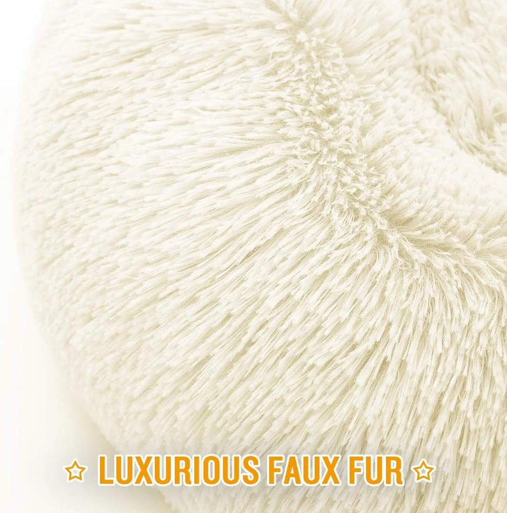 تخت خواب گرد سگ و گربه لوسیفیا، بالش مخمل خواب دار خز مصنوعی برای سگ های بزرگ، متوسط و کوچک، خود گرم شونده و دنج برای بهبود خواب، کرم، کوچک (50x50 سانتی متر) تخت خواب گرد سگ و گربه لوسیفیا، بالش مخمل خواب دار خز مصنوعی برای سگ های بزرگ، متوسط و کوچک، خود گرم شونده و دنج برای بهبود خواب، کرم، کوچک (50x50 سانتی متر)