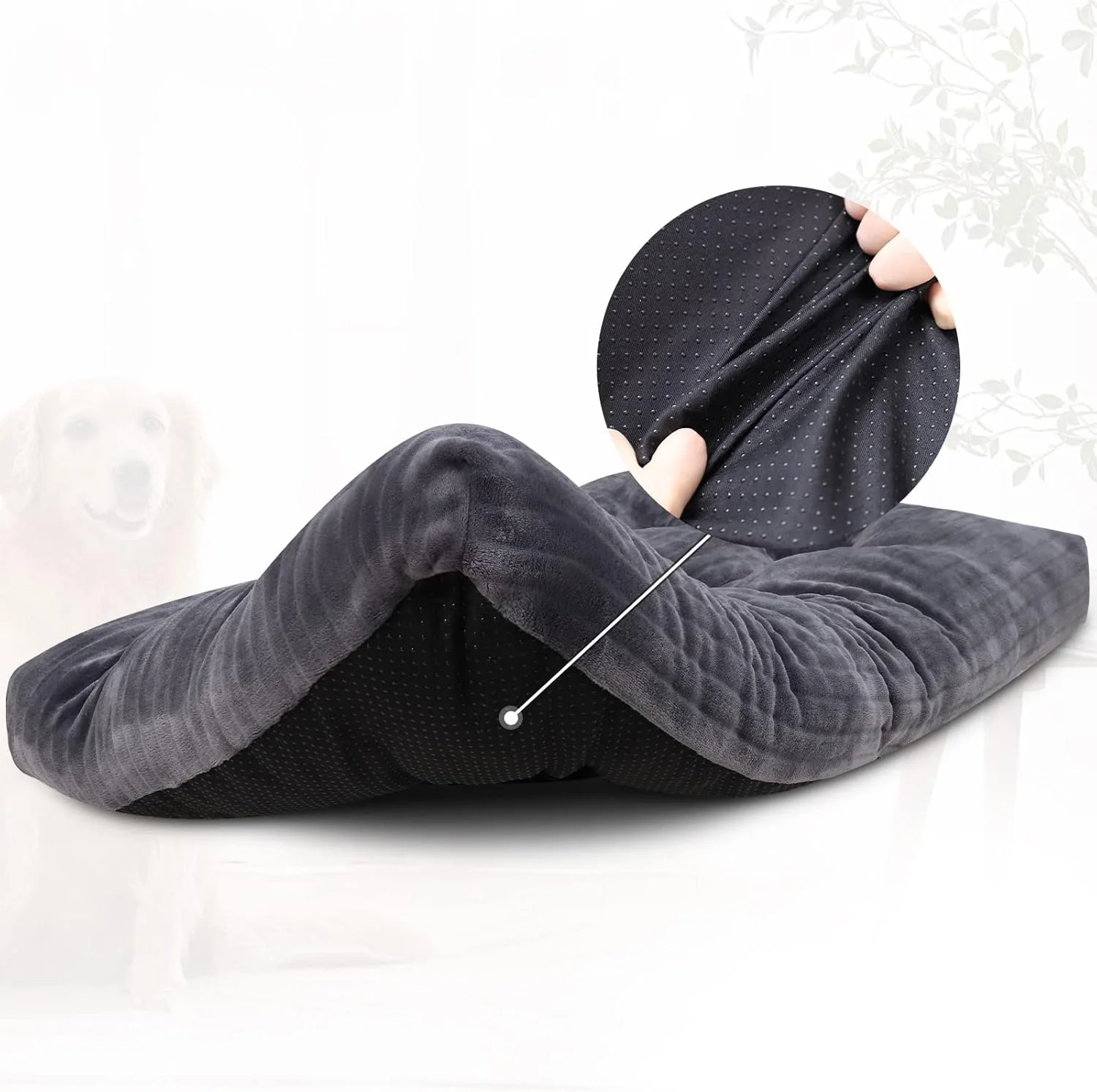 تخت باکس سگ KSIIA، تخت خواب سگ قابل شستشو برای سگ های بزرگ، فلانل ضخیم و لوکس، پد لانه ای نرم و راحت، تشک خواب حیوانات خانگی ضد لغزش و ضد خش، 89x58 سانتی متر، خاکستری تخت باکس سگ KSIIA، تخت خواب سگ قابل شستشو برای سگ های بزرگ، فلانل ضخیم و لوکس، پد لانه ای نرم و راحت، تشک خواب حیوانات خانگی ضد لغزش و ضد خش، 89x58 سانتی متر، خاکستری