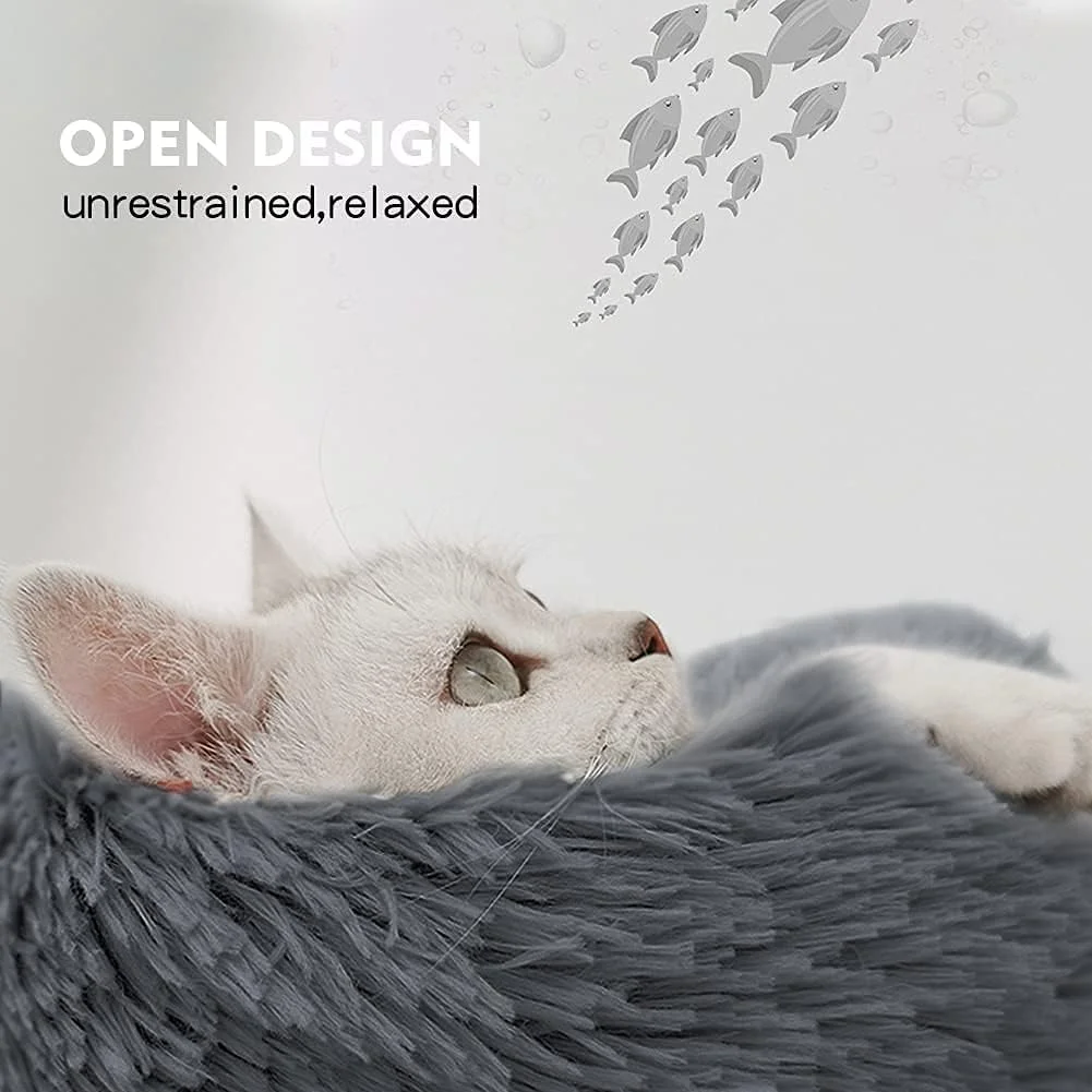 تخت خواب دوناتی سگ KASTWAVE، تخت خواب گربه برای گربه های داخل خانه، تخت خواب آرامش بخش گربه، تخت خواب گرد مخمل خواب دار نرم و کرکی گرم و راحت برای بهبود خواب، قابل شستشو در ماشین لباسشویی (20 اینچ) تخت خواب دوناتی سگ KASTWAVE، تخت خواب گربه برای گربه های داخل خانه، تخت خواب آرامش بخش گربه، تخت خواب گرد مخمل خواب دار نرم و کرکی گرم و راحت برای بهبود خواب، قابل شستشو در ماشین لباسشویی (20 اینچ)