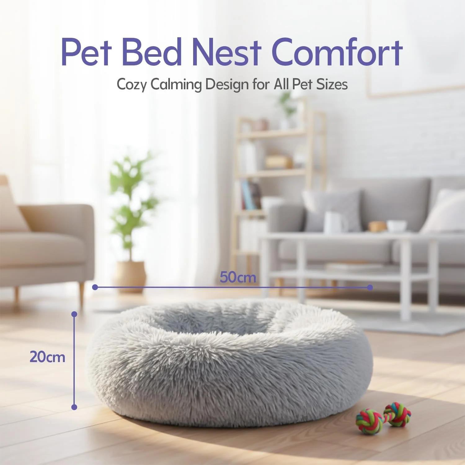 لانه تخت خواب آرامش بخش حیوانات خانگی NuvoZone برای سگ ها و گربه ها - بالشتک مخملی فوق العاده نرم، مواد ایمن و بادوام، طراحی دنج و راحت برای همه نژادها، اندازه ها و سنین، لانه حیوانات خانگی قابل شستشو و سبک لانه تخت خواب آرامش بخش حیوانات خانگی NuvoZone برای سگ ها و گربه ها - بالشتک مخملی فوق العاده نرم، مواد ایمن و بادوام، طراحی دنج و راحت برای همه نژادها، اندازه ها و سنین، لانه حیوانات خانگی قابل شستشو و سبک