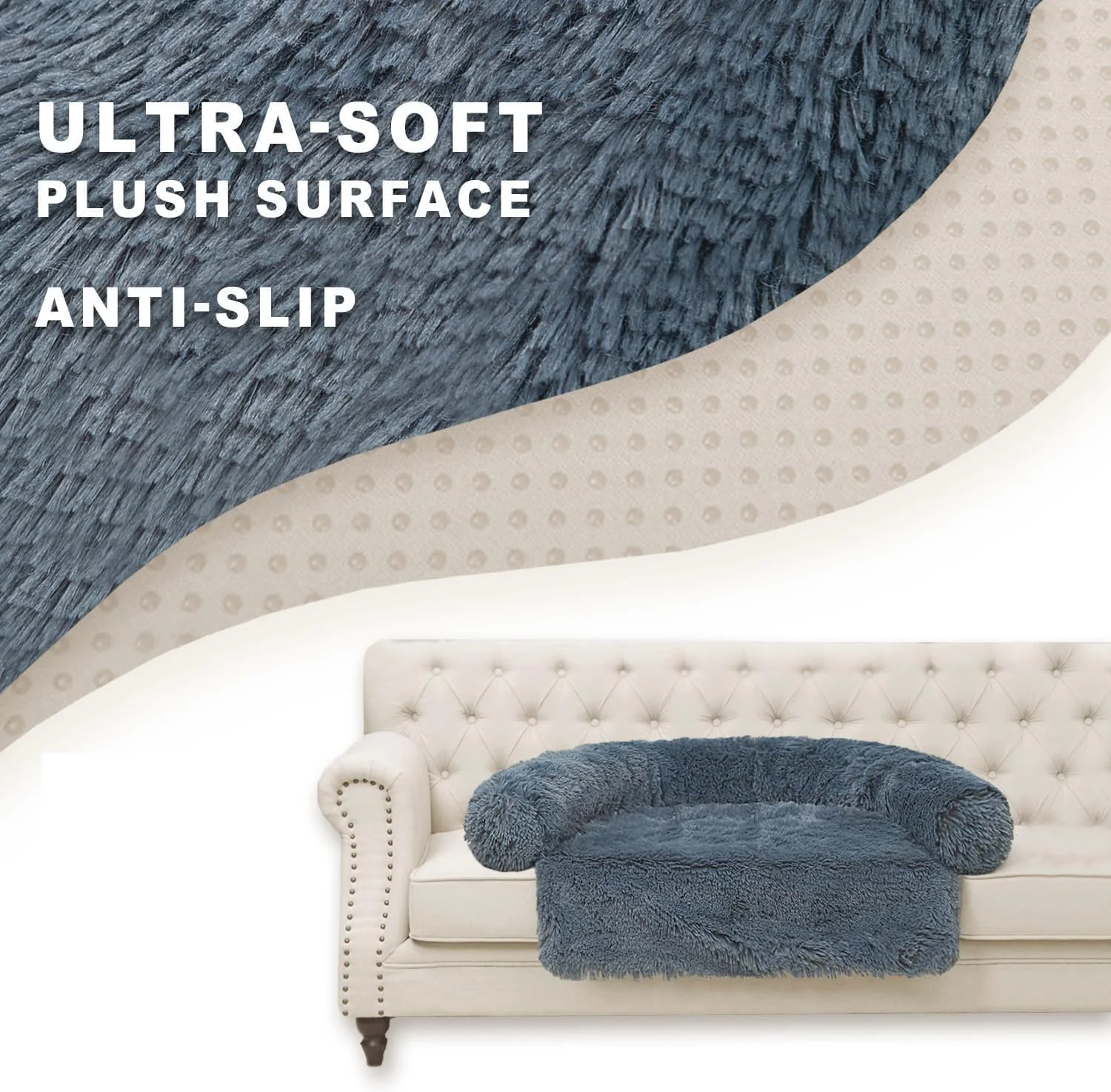 تشک آرامش بخش حیوانات خانگی، روکش مبل قابل شستشو و جداشدنی، تشک خز بلند برای حیوانات خانگی، لایه ضد آب، مناسب برای سگ ها و گربه های کوچک، متوسط و بزرگ (خاکستری تیره، متوسط) تشک آرامش بخش حیوانات خانگی، روکش مبل قابل شستشو و جداشدنی، تشک خز بلند برای حیوانات خانگی، لایه ضد آب، مناسب برای سگ ها و گربه های کوچک، متوسط و بزرگ (خاکستری تیره، متوسط)