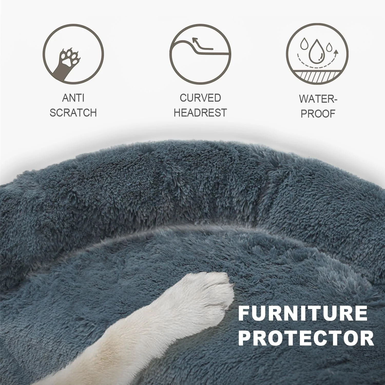 تشک آرامش بخش حیوانات خانگی، روکش مبل قابل شستشو و جداشدنی، تشک خز بلند برای حیوانات خانگی، لایه ضد آب، مناسب برای سگ ها و گربه های کوچک، متوسط و بزرگ (خاکستری تیره، متوسط) تشک آرامش بخش حیوانات خانگی، روکش مبل قابل شستشو و جداشدنی، تشک خز بلند برای حیوانات خانگی، لایه ضد آب، مناسب برای سگ ها و گربه های کوچک، متوسط و بزرگ (خاکستری تیره، متوسط)