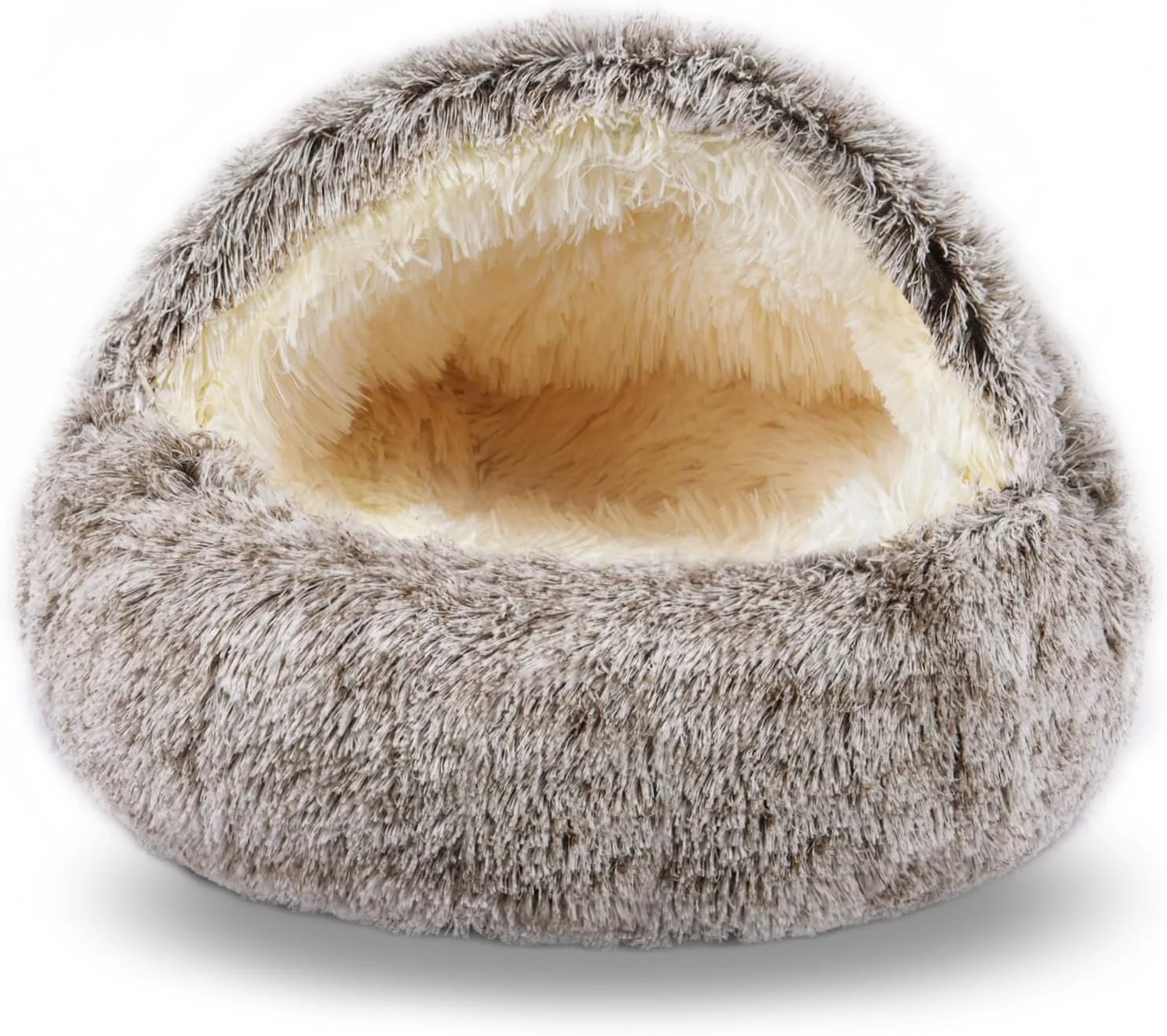 تخت خواب آرامش بخش سگ و غار گربه با پوشش کلاه دار، تخت خواب گرد قابل شستشو و جداشدنی برای حیوانات خانگی کوچک و متوسط، تخت خواب خز مصنوعی ضد لغزش، تخت خواب گرم و راحت حیوانات خانگی (50 * 50 سانتی متر، خاکی) تخت خواب آرامش بخش سگ و غار گربه با پوشش کلاه دار، تخت خواب گرد قابل شستشو و جداشدنی برای حیوانات خانگی کوچک و متوسط، تخت خواب خز مصنوعی ضد لغزش، تخت خواب گرم و راحت حیوانات خانگی (50 * 50 سانتی متر، خاکی)