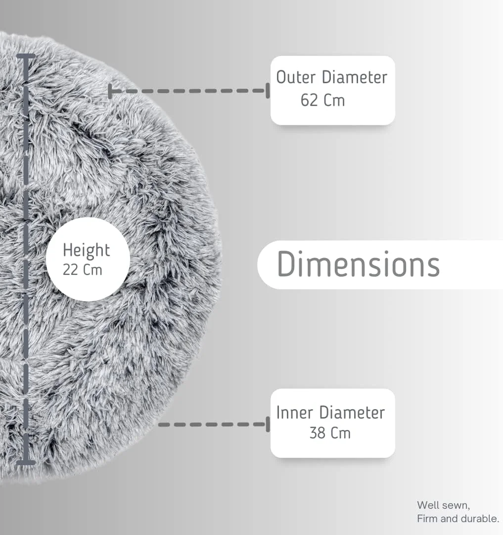 تخت خواب گرد آرامش بخش سگ برای سگ های کوچک و متوسط - مبل فوق العاده نرم حیوانات خانگی با زیره ضد لغزش، روکش قابل شستشو در ماشین لباسشویی و پرکننده مخملی با چگالی بالا - تخت خواب دنج گربه و سگ برای کاهش اضطراب تخت خواب گرد آرامش بخش سگ برای سگ های کوچک و متوسط - مبل فوق العاده نرم حیوانات خانگی با زیره ضد لغزش، روکش قابل شستشو در ماشین لباسشویی و پرکننده مخملی با چگالی بالا - تخت خواب دنج گربه و سگ برای کاهش اضطراب