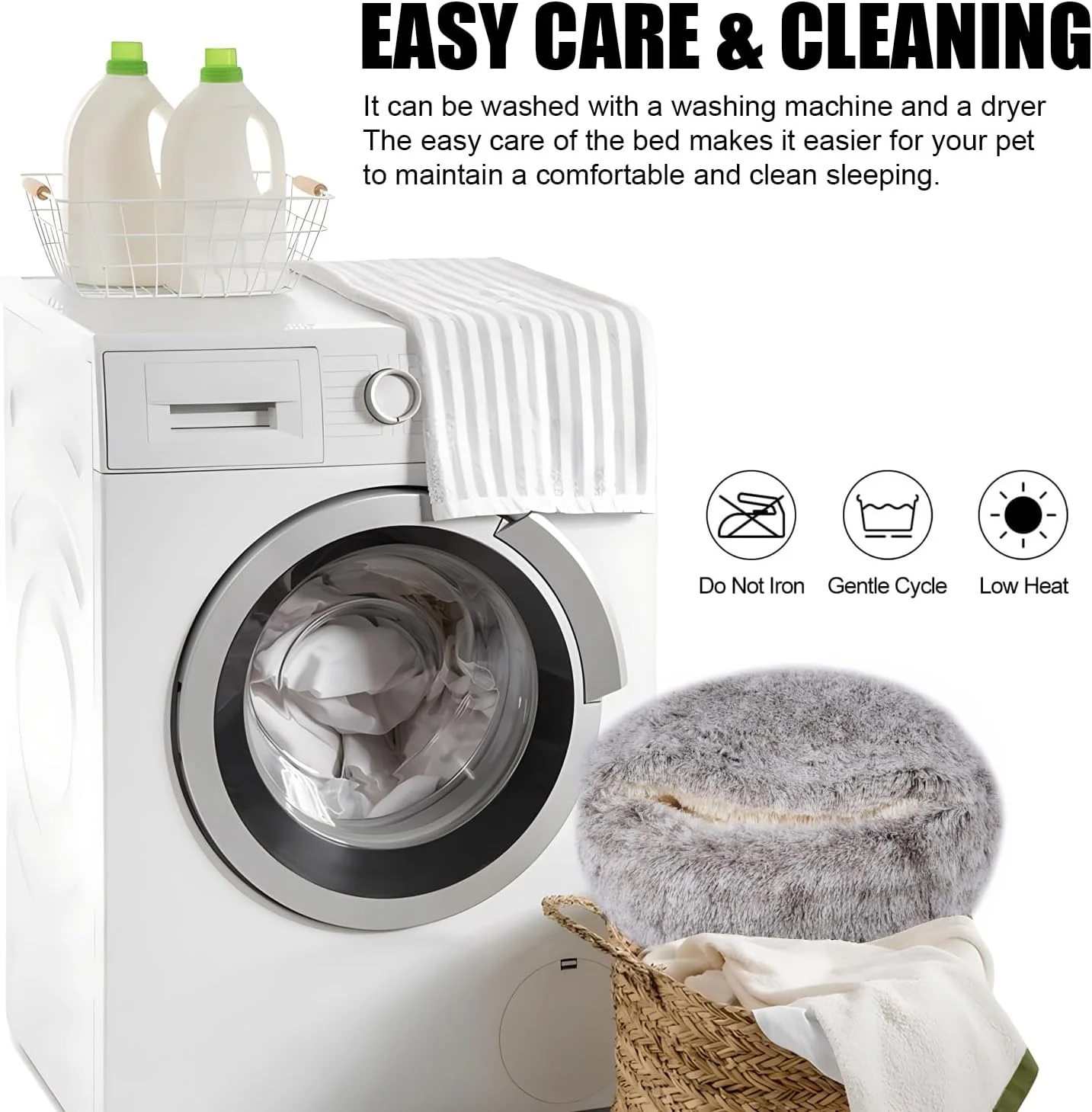 تخت خواب آرامش بخش سگ و غار گربه با پوشش کلاه دار، تخت خواب گرد قابل شستشو و جداشدنی برای حیوانات خانگی کوچک و متوسط، تخت خواب خز مصنوعی ضد لغزش، تخت خواب گرم و راحت حیوانات خانگی (50 * 50 سانتی متر، خاکی) تخت خواب آرامش بخش سگ و غار گربه با پوشش کلاه دار، تخت خواب گرد قابل شستشو و جداشدنی برای حیوانات خانگی کوچک و متوسط، تخت خواب خز مصنوعی ضد لغزش، تخت خواب گرم و راحت حیوانات خانگی (50 * 50 سانتی متر، خاکی)