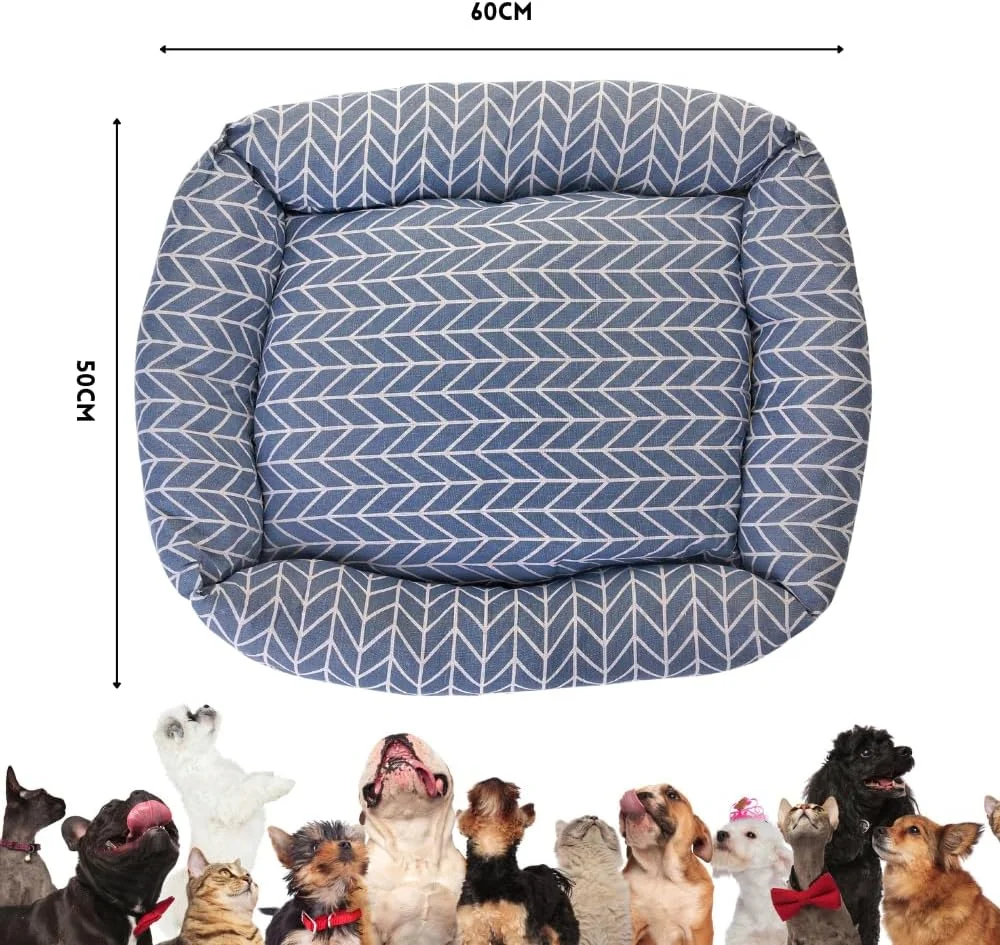 تخت سگ Fido & Co. - مناسب سگ های کوچک و متوسط - فوق العاده نرم و راحت با جنس 100% کتان - تشک قابل شستشو برای توله سگ، قفس یا ماشین، لوازم جانبی خنک کننده سگ، مبلمان حیوانات خانگی برای سگ ها و گربه ها (خاکستری، کوچک) تخت سگ Fido & Co. - مناسب سگ های کوچک و متوسط - فوق العاده نرم و راحت با جنس 100% کتان - تشک قابل شستشو برای توله سگ، قفس یا ماشین، لوازم جانبی خنک کننده سگ، مبلمان حیوانات خانگی برای سگ ها و گربه ها (خاکستری، کوچک)