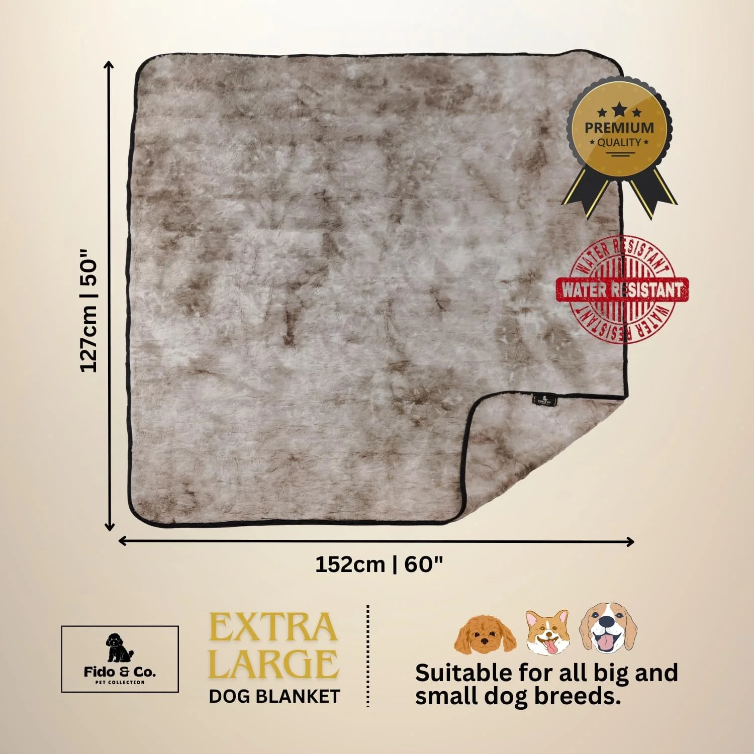 پتوی ضد آب بزرگ (152x127 سانتی متر) لوکس حیوانات خانگی خز مصنوعی خاکستری سایز خیلی بزرگ، محافظت از تخت سگ، صندلی ماشین، مبل، تخت گربه و سگ، لوازم جانبی حیوانات خانگی، قابل شستشو، مناسب توله سگ، قفس، مبلمان پتوی ضد آب بزرگ (152x127 سانتی متر) لوکس حیوانات خانگی خز مصنوعی خاکستری سایز خیلی بزرگ، محافظت از تخت سگ، صندلی ماشین، مبل، تخت گربه و سگ، لوازم جانبی حیوانات خانگی، قابل شستشو، مناسب توله سگ، قفس، مبلمان